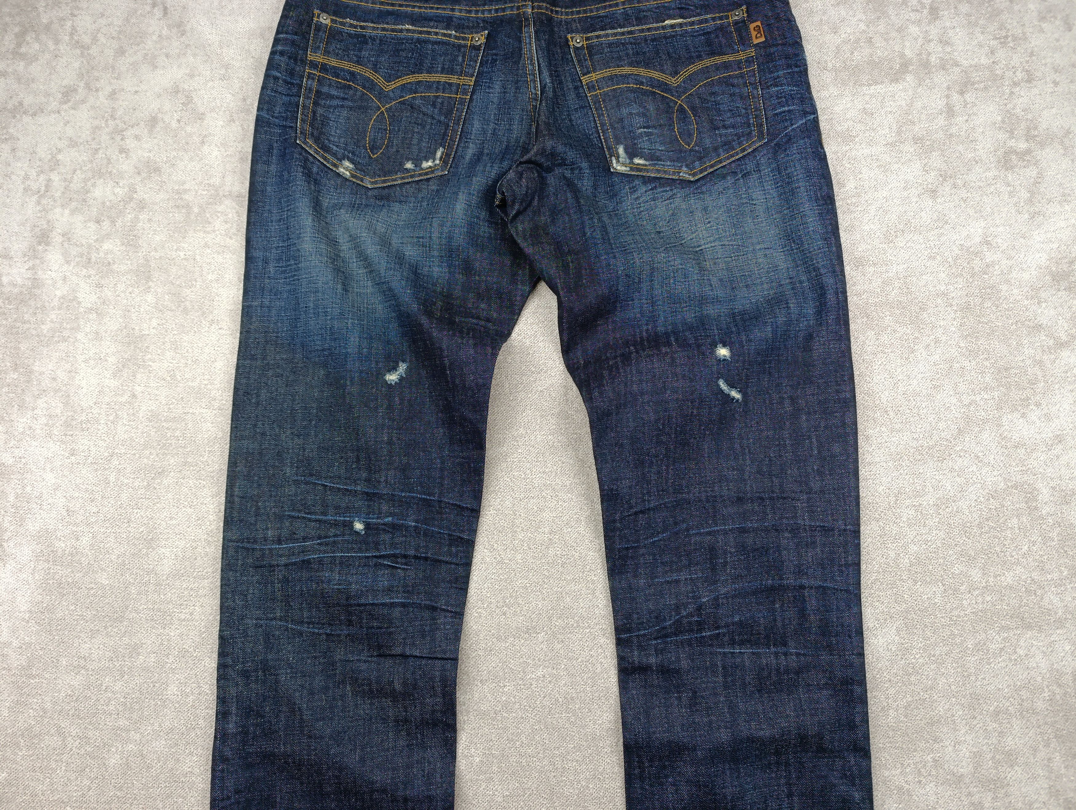 Dolce & Gabbana Dolce & Gabbana Distressed Indigo Denim Pants Jeans Size US 33 - 5 Thumbnail