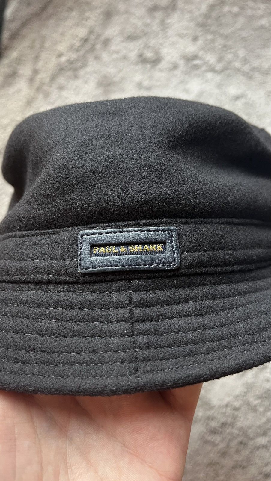 Paul & Shark Paul & Shark wool bucket hat leather patch logo Size ONE SIZE - 2 Thumbnail