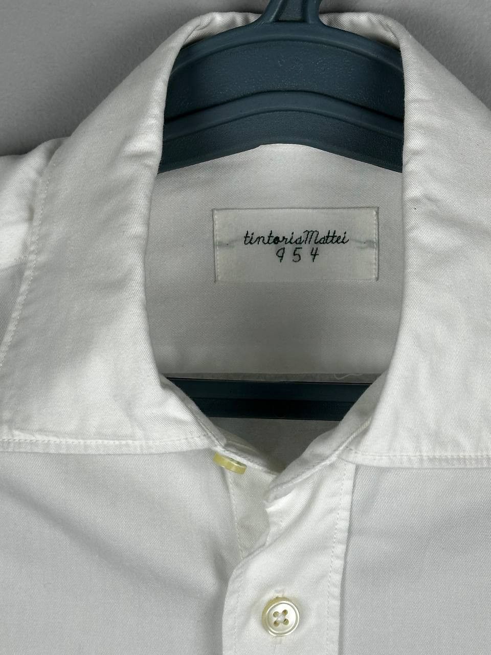 Tintoria Mattei Tintoria Mattei Luxury White Formal Italian Shirt Size US M / EU 48-50 / 2 - 5 Thumbnail