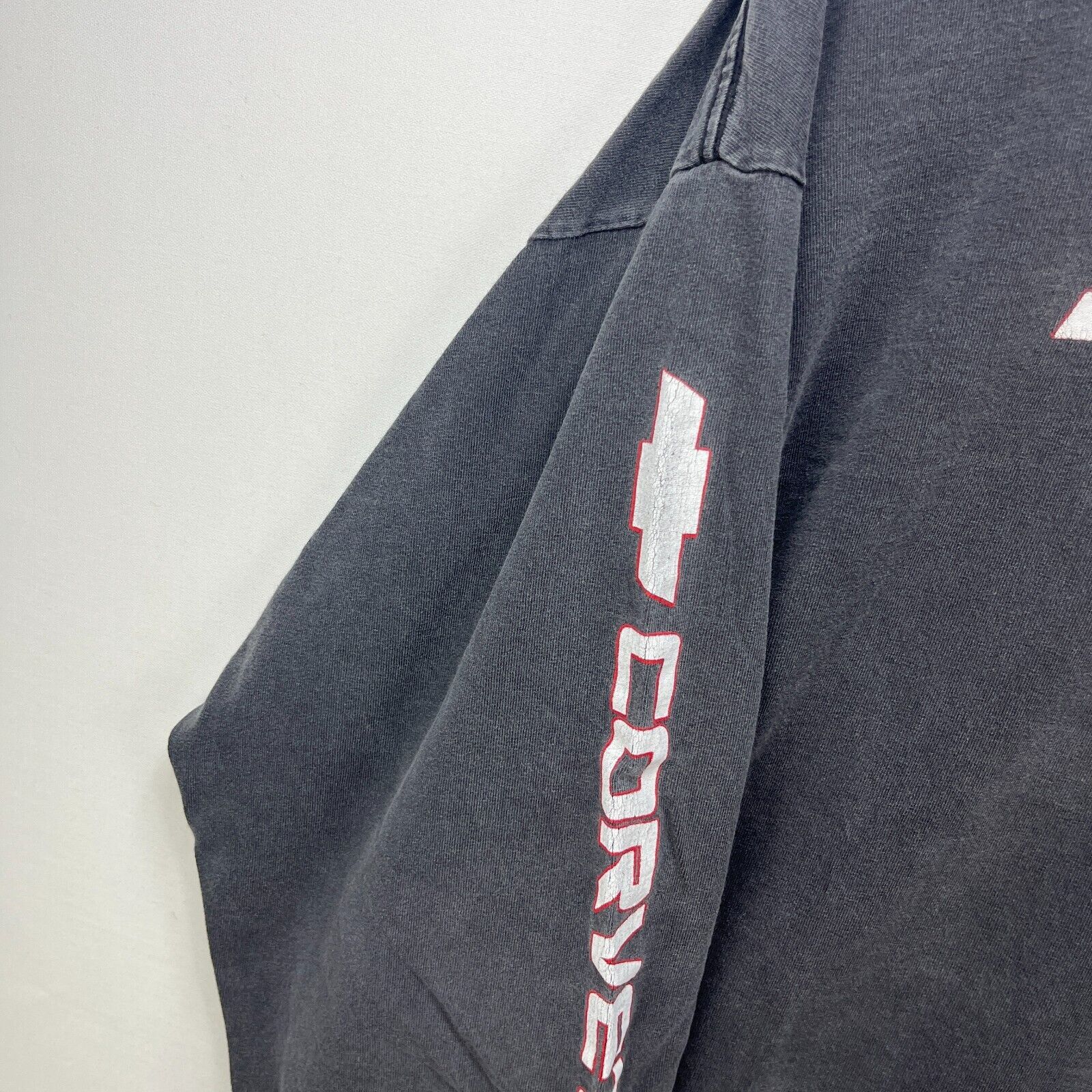 Chevrolet × Vintage Vintage Corvette Sun-Faded Black Long Sleeve Car Shirt XXL Size US XXL / EU 58 / 5 - 4 Thumbnail