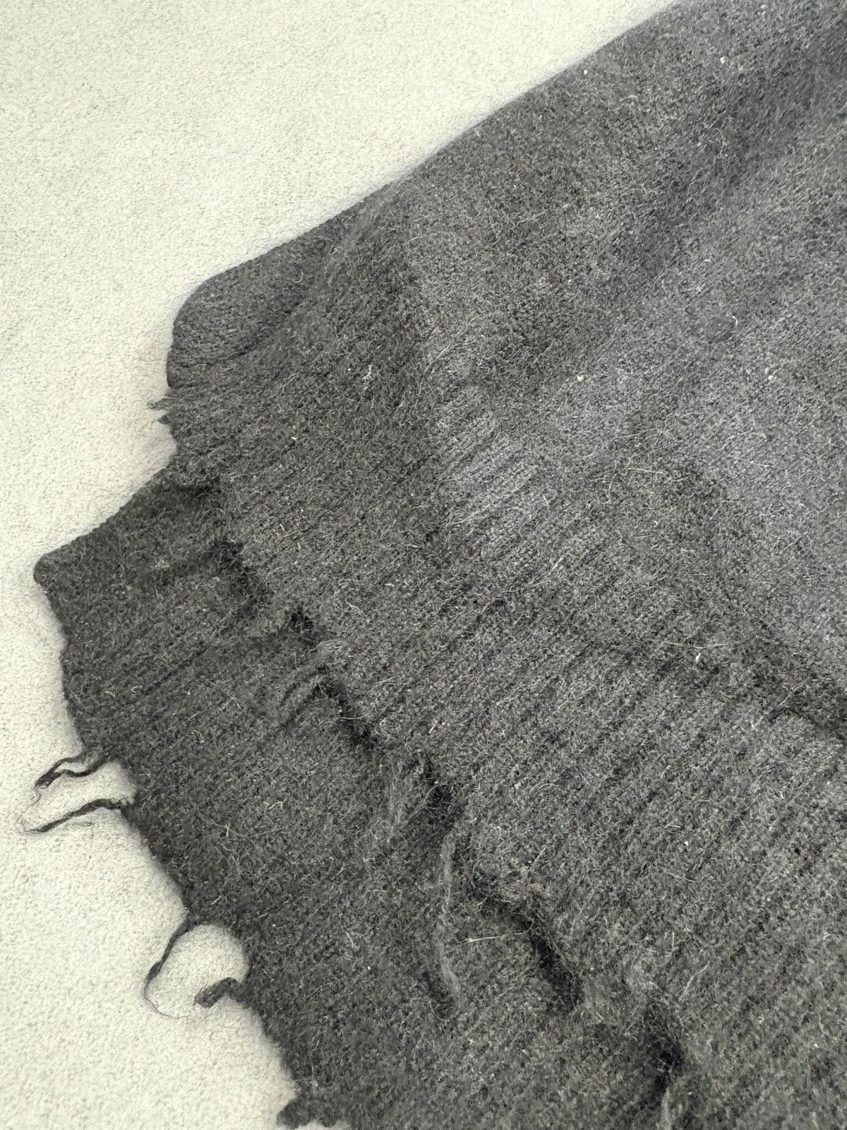 Rundholz Rundholz Dip Black Hooded Wool Blend Distressed Cardigan Size S / US 4 / IT 40 - 8 Thumbnail