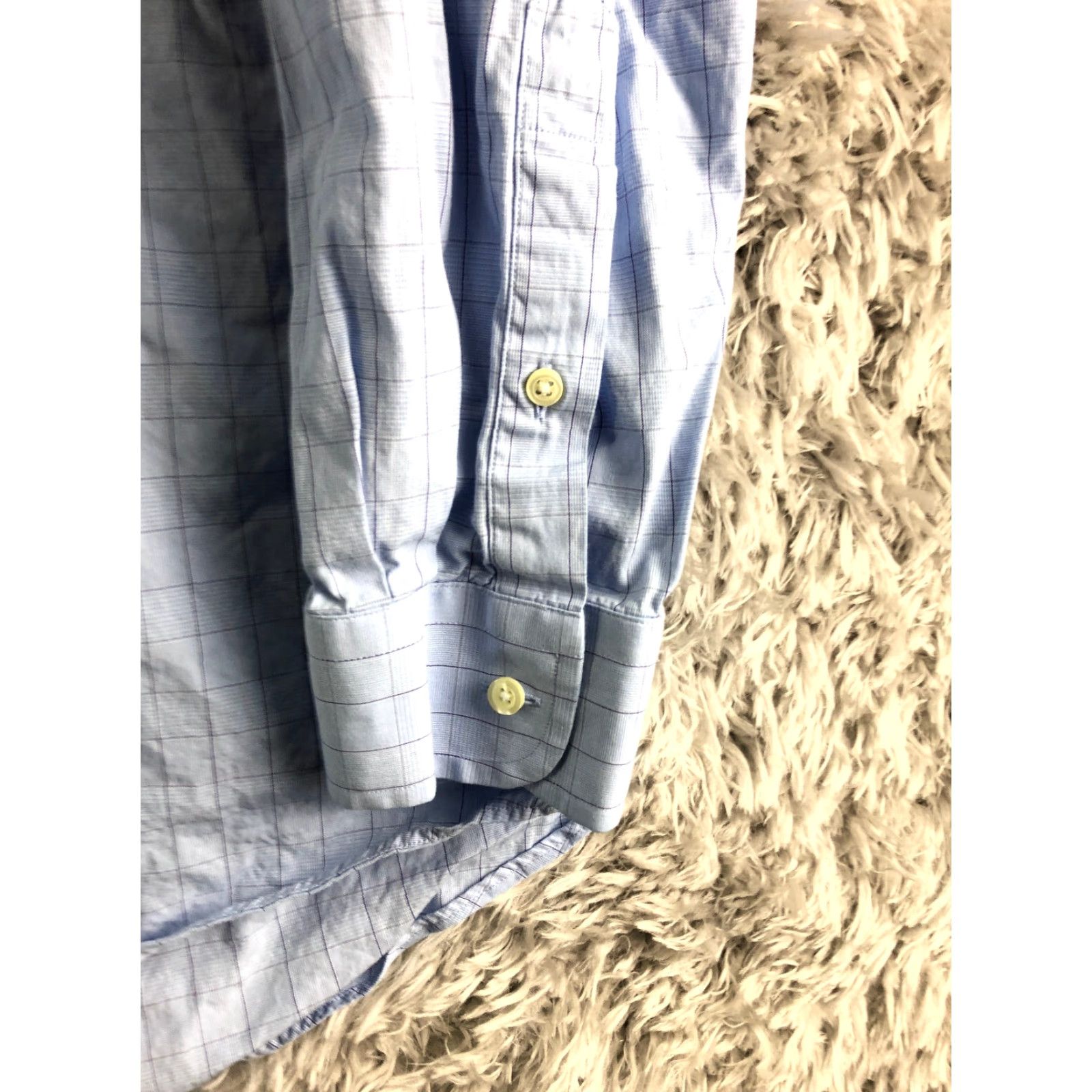Jos. A. Bank Jos. A. Bank Shirt 16.5 34 Mens Blue Long Sleeve Button-Up Spread Collar Shirt Size US XL / EU 56 / 4 - 3 Thumbnail