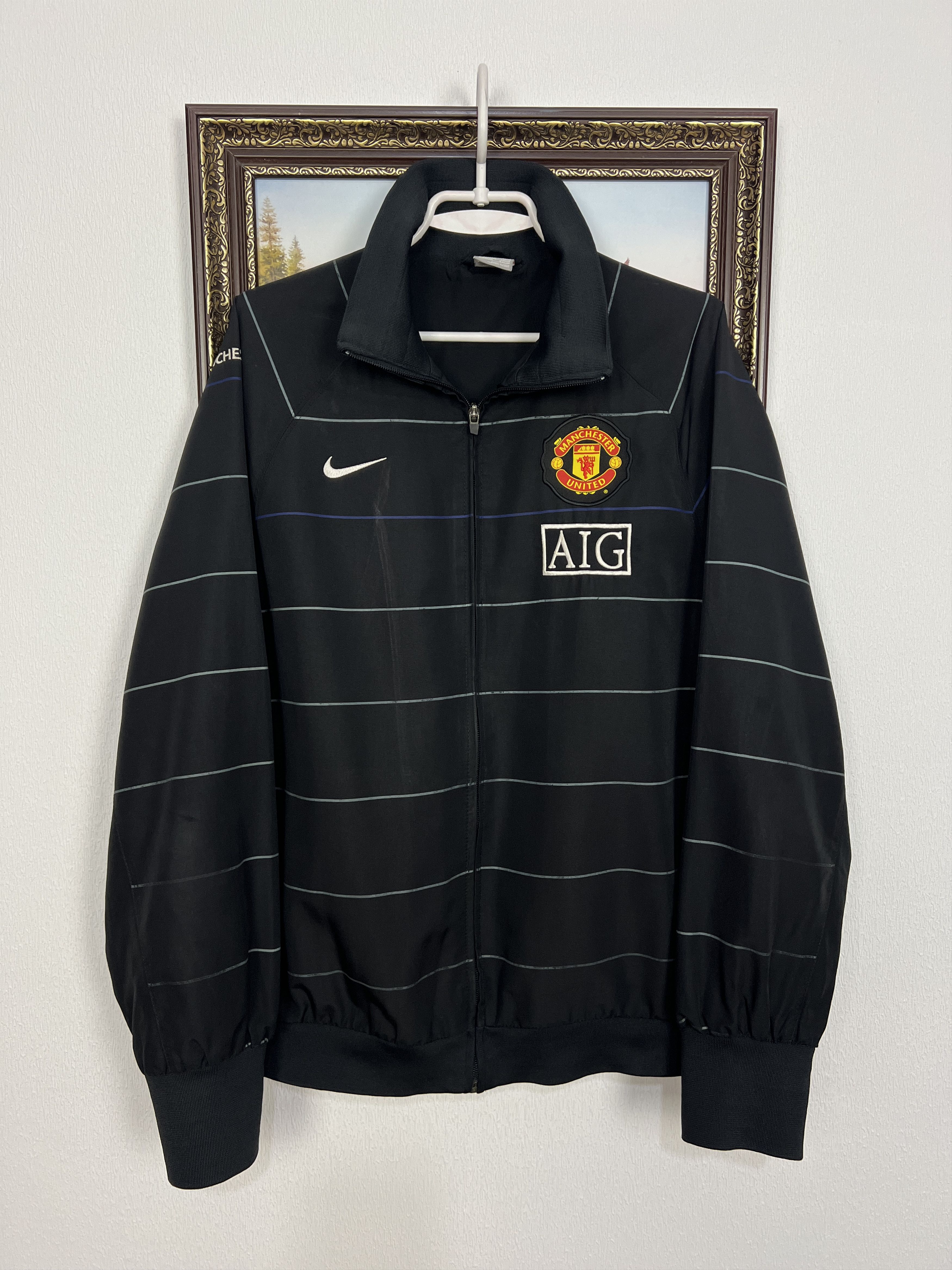 Nike AIG Manchester United Football Jacket Soccer Track Top Size US L / EU 52-54 / 3 - 1 Thumbnail
