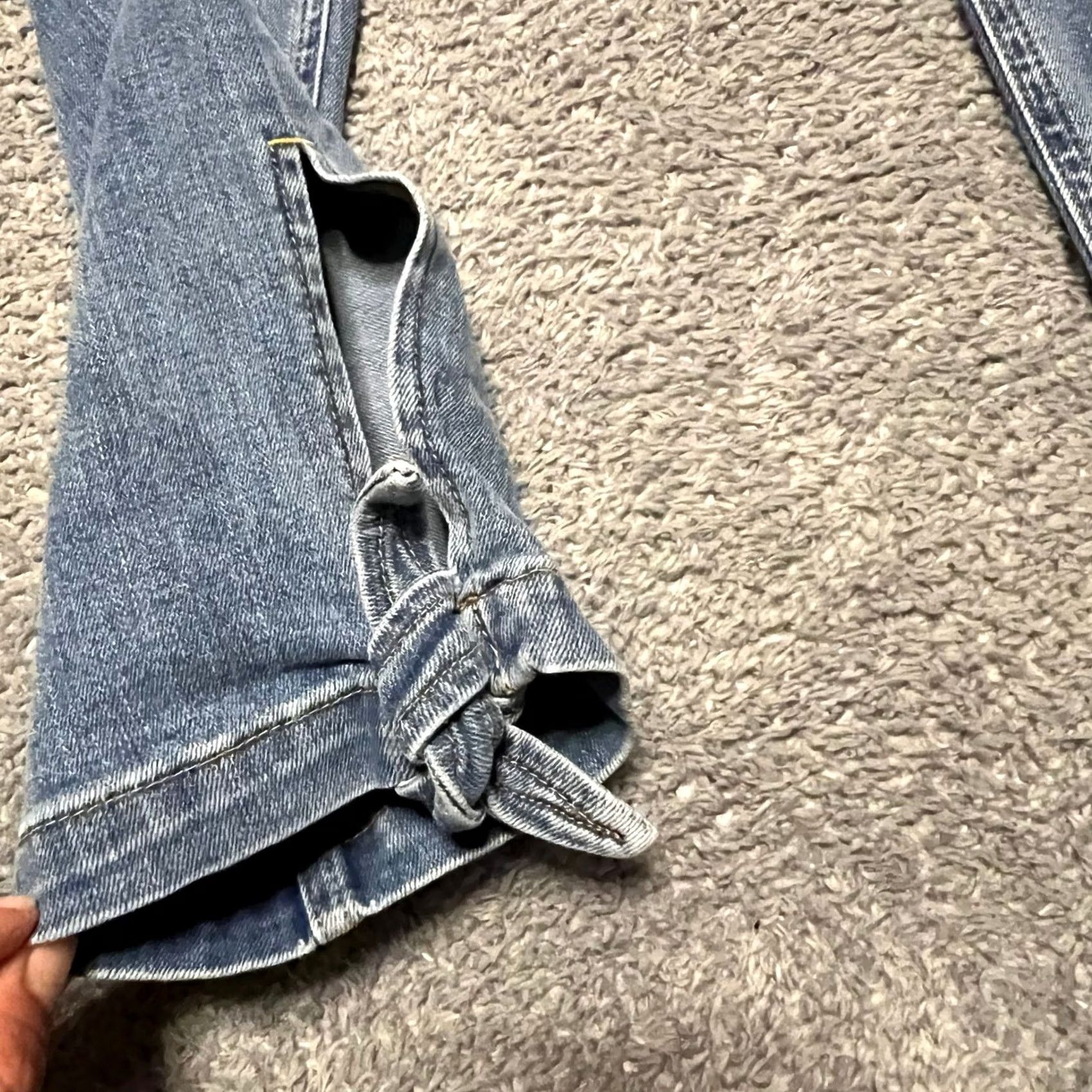 Boden Boden Jeans Women 6 R Blue Denbign Tie Ankle Straight High Rise 27 x25.5 Size 28" / US 6 / IT 42 - 5 Thumbnail