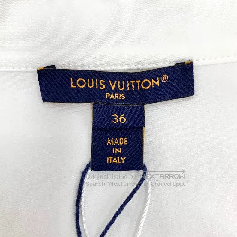 Louis Vuitton Louis Vuitton 25 White Cotton Lapel Single Breasted Short Size XS / US 0-2 / IT 36-38 - 6 Thumbnail