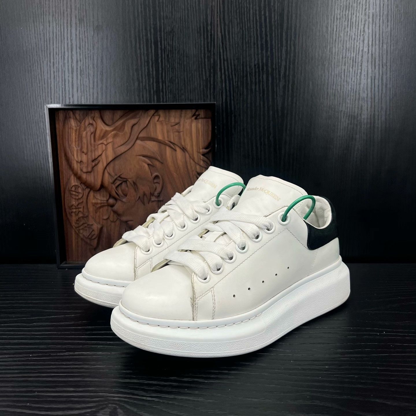 Alexander McQueen Alexander McQueen Black Lowtop Sneakers 37 Women Size US 6.5 / IT 36.5 - 1 Thumbnail