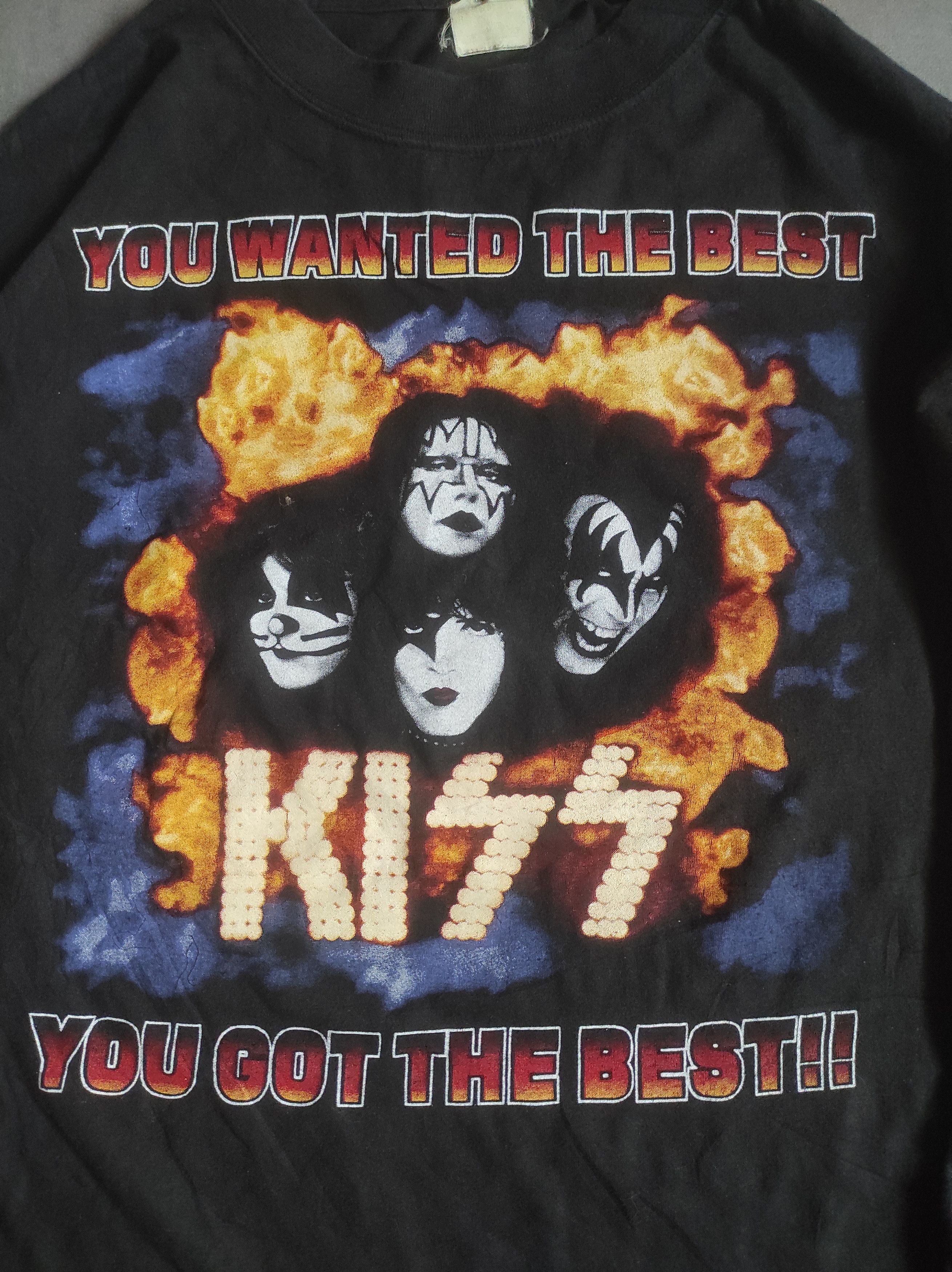 Band Tees vintage Kiss You Wanted The Best World 96 Longsleeve Tour Size US XL / EU 56 / 4 - 3 Thumbnail