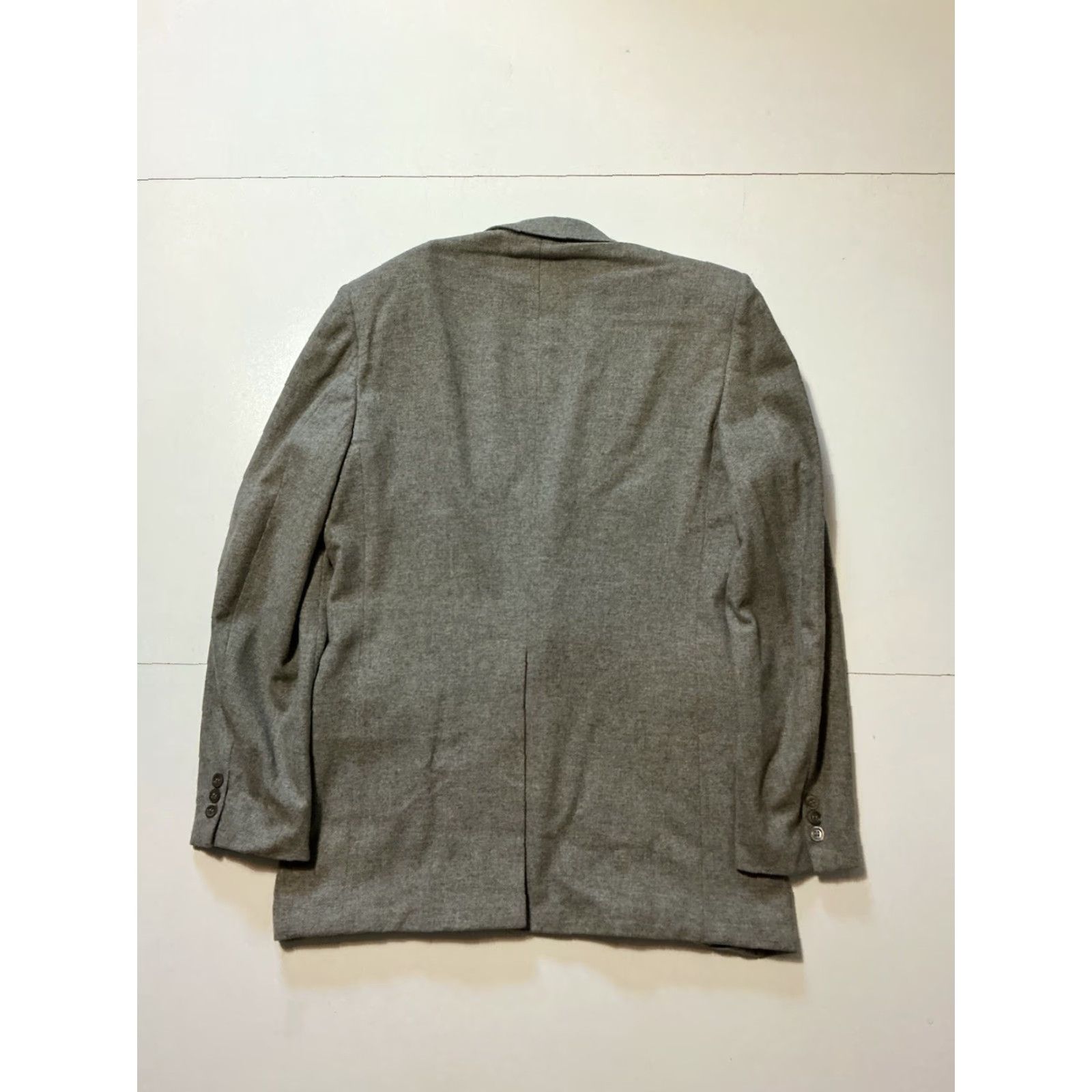 Neiman Marcus VINTAGE Neiman Marcus Envoy 100% Cashmere Tracer 2 Button Blazer Jacket Sz. 42L Mens Gray Size 42R - 2 Thumbnail