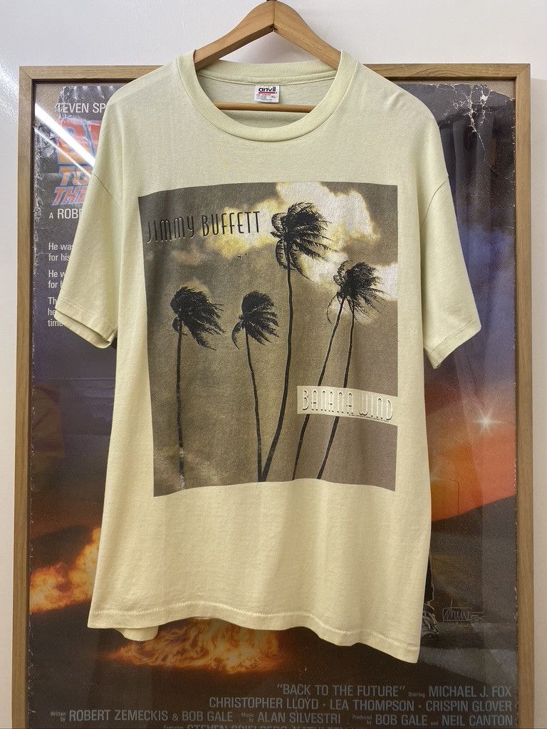 Anvil 1996 Vintage Jimmy Buffett Banana Wind Tour T Shirt Size US XL / EU 56 / 4 - 1 Thumbnail
