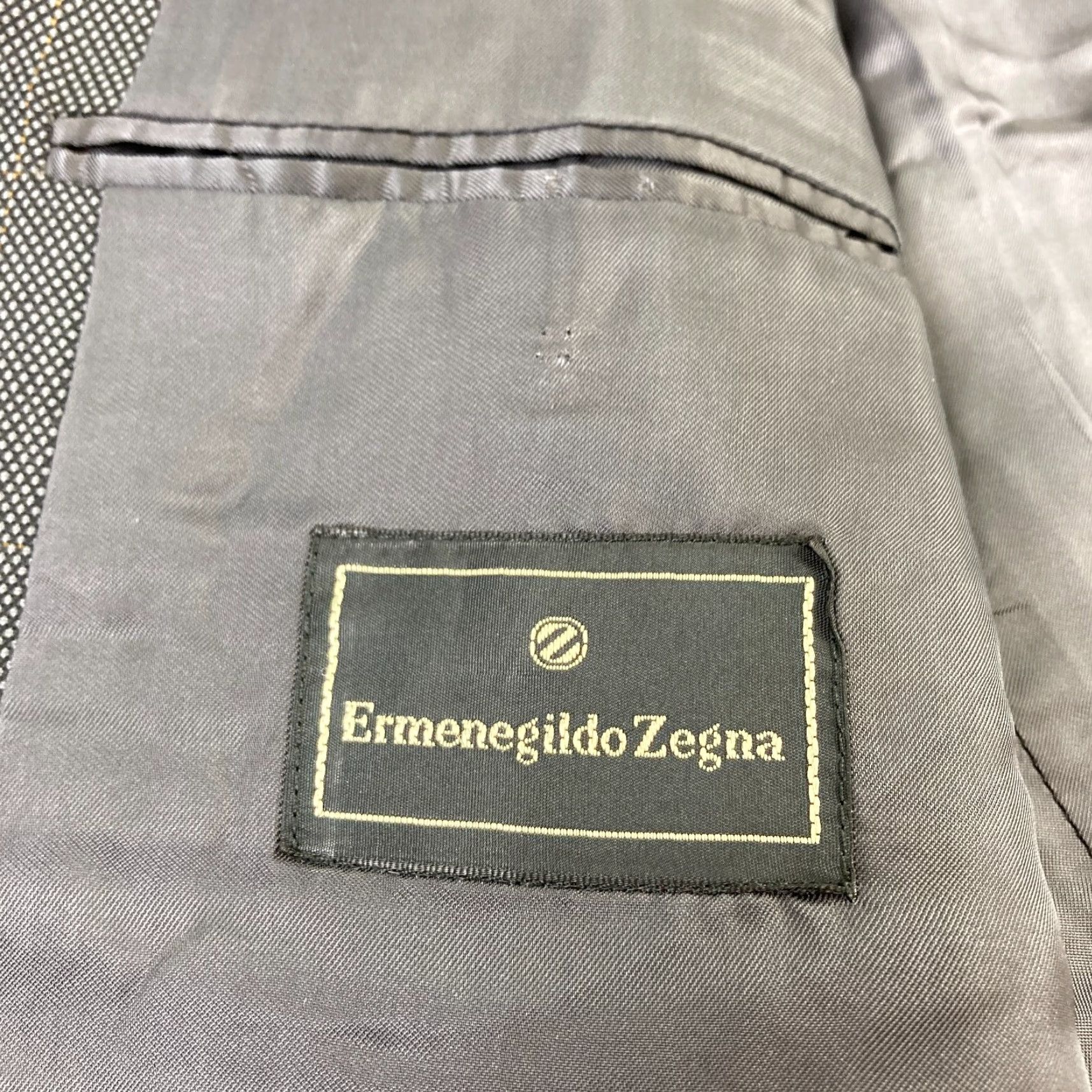 Ermenegildo Zegna Ermenegildo Zegna Blazer Sport Coat Mens 40 Gray Wool Silk Check 2 Button Italy Size 40R - 6 Thumbnail