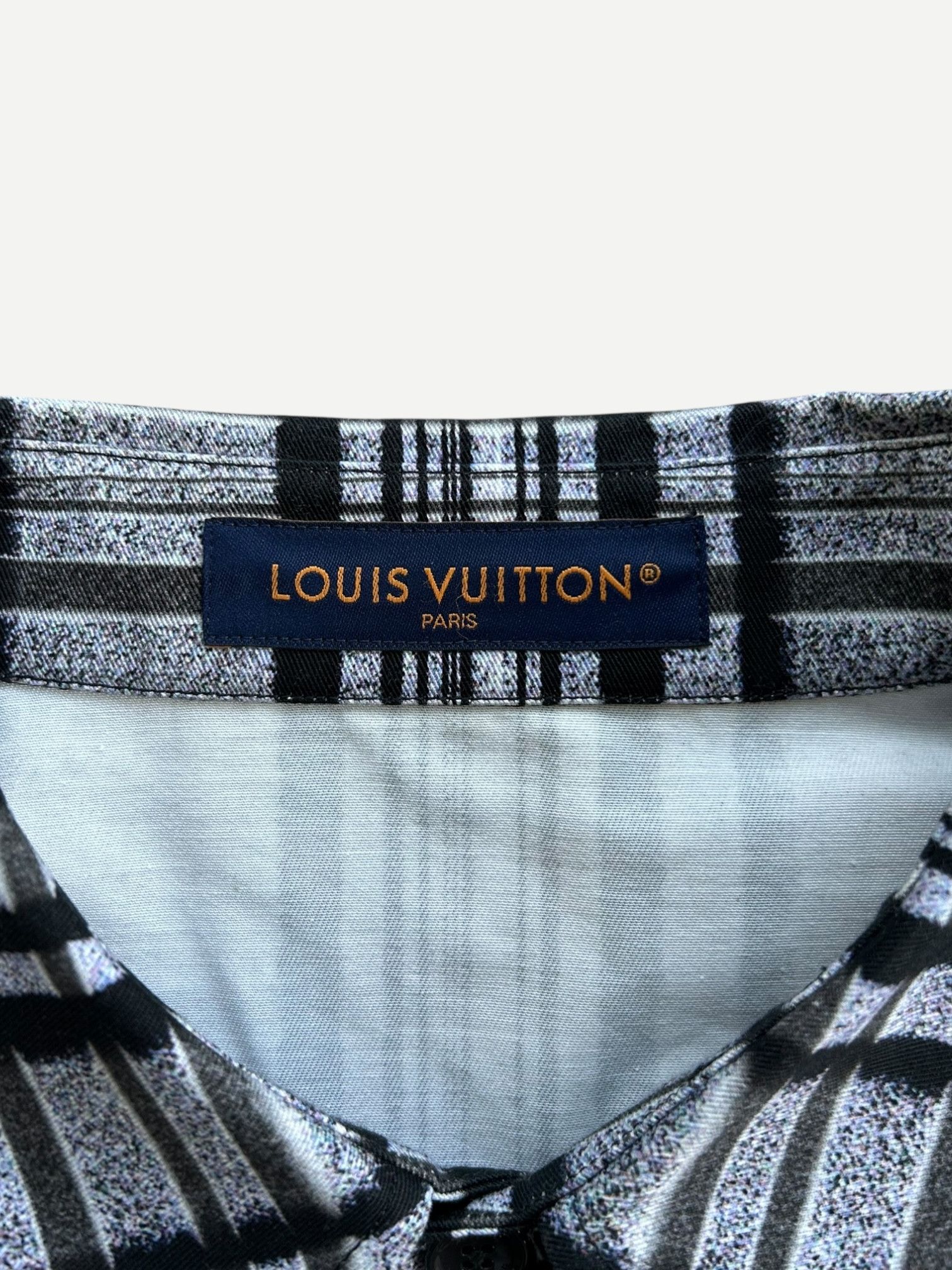 Louis Vuitton Grey & Black Plaid Blurry Vision of a Bright Future Shirt Size US XXL / EU 58 / 5 - 3 Thumbnail