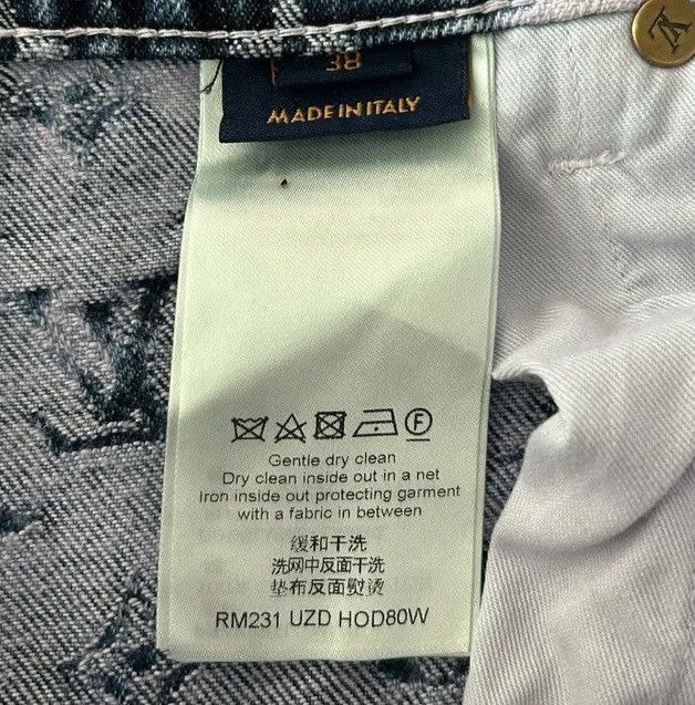 Louis Vuitton Louis Vuitton Purple & Blue Monogram Carpenter Jeans Size US 38 / EU 54 - 4 Thumbnail