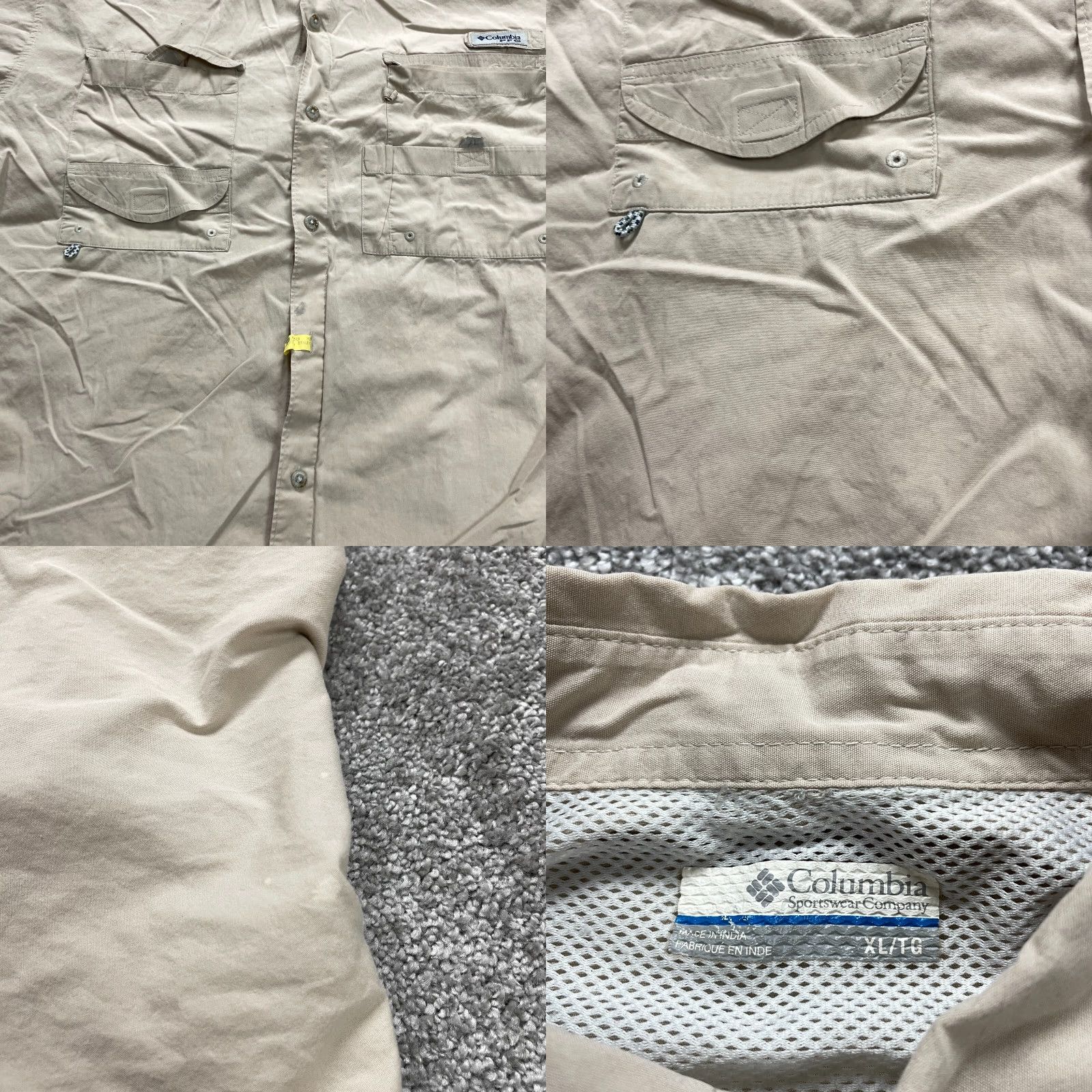 Vintage COLUMBIA PFG Bonehead Button-Up Shirt Men XL Brown Short Sleeve Cotton Fishing Outdoor Size US XL / EU 56 / 4 - 8 Thumbnail