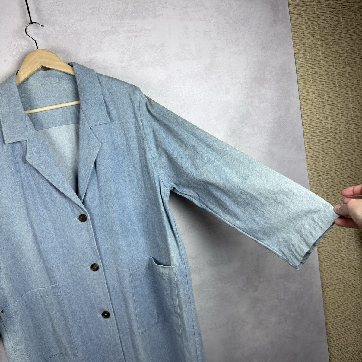 Bless BLESS Service N°51 Denim Summer Work Coat Size L Size US L / EU 52-54 / 3 - 17 Thumbnail
