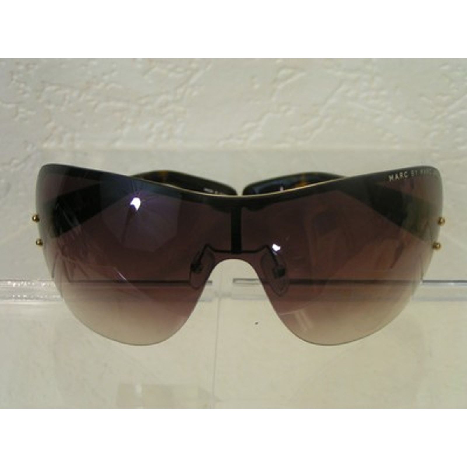 Marc by Marc Jacobs NEW MARC JACOBS BROWN FRAMELESS SUB 94 WRAP SUNGLASSES Size ONE SIZE - 7 Thumbnail