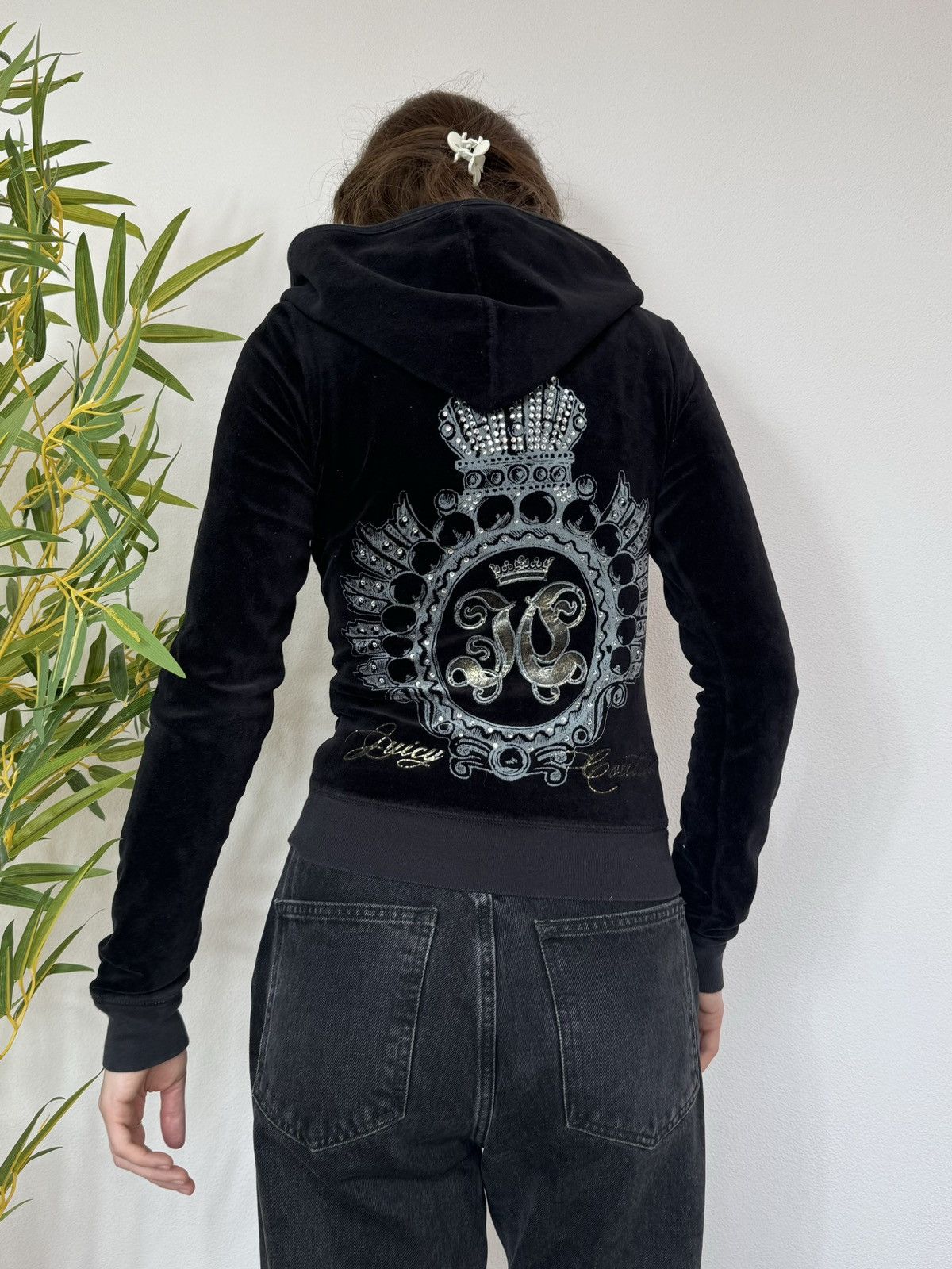 Juicy couture hoodie with crown hotsell