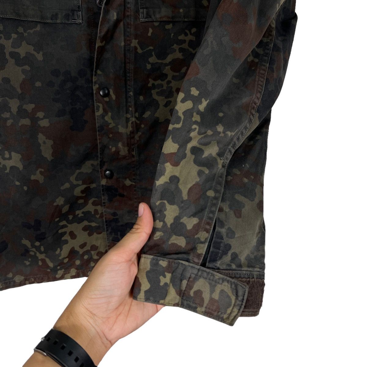 Vintage 🔥 VINTAGE GERMAN MILITARY GE KOHLER GMBH CAMO FIELD JACKET Size US M / EU 48-50 / 2 - 14 Thumbnail