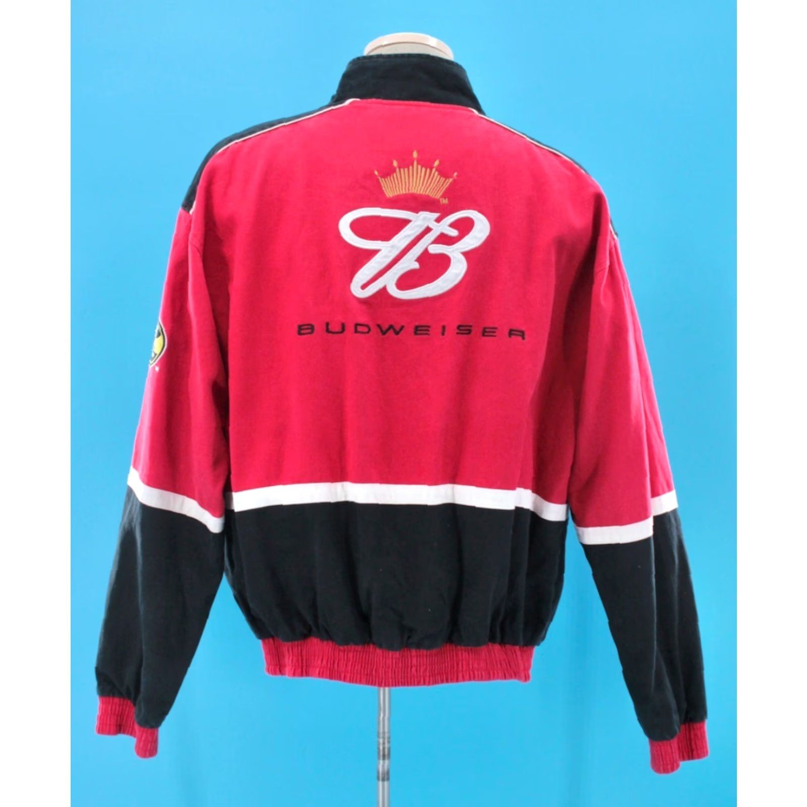 Budweiser Winner's Circle NASCAR Jacket Mens VTG 90s Red XL 1990s Budweiser Racing Jacket Men's Size US XL / EU 56 / 4 - 2 Thumbnail