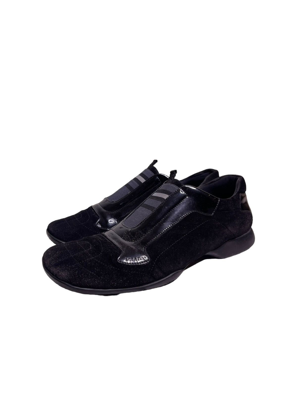 Prada × Vintage Vintage Prada square toe sneakers Size US 8.5 / IT 38.5 - 5 Thumbnail
