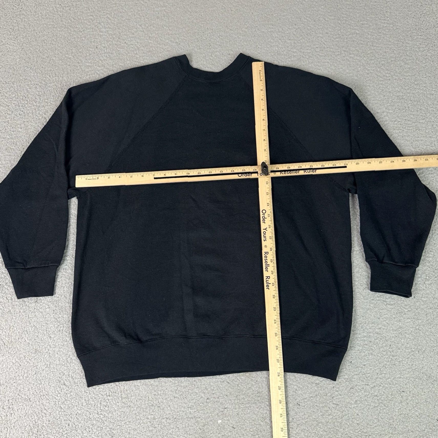 Tultex VINTAGE Tultex Sweatshirt Men's 2XL Black | Tultex Maximum Sweats Sweatshirt Crew Neck Pullover Vintage 90s Distressed Relaxed Fit Mens Size US XXL / EU 58 / 5 - 6 Thumbnail