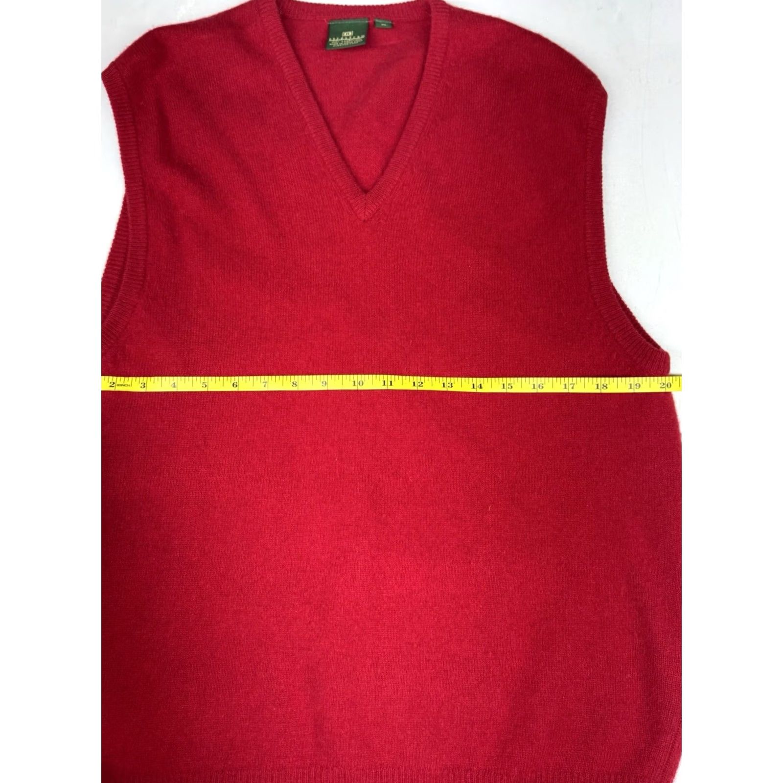 Nordstrom Nordstrom Sweater Vest V-Neck 100% Lambs Wool XL Red Mens Vest Knit Wool Classic All Seasons Size US XL / EU 56 / 4 - 4 Thumbnail