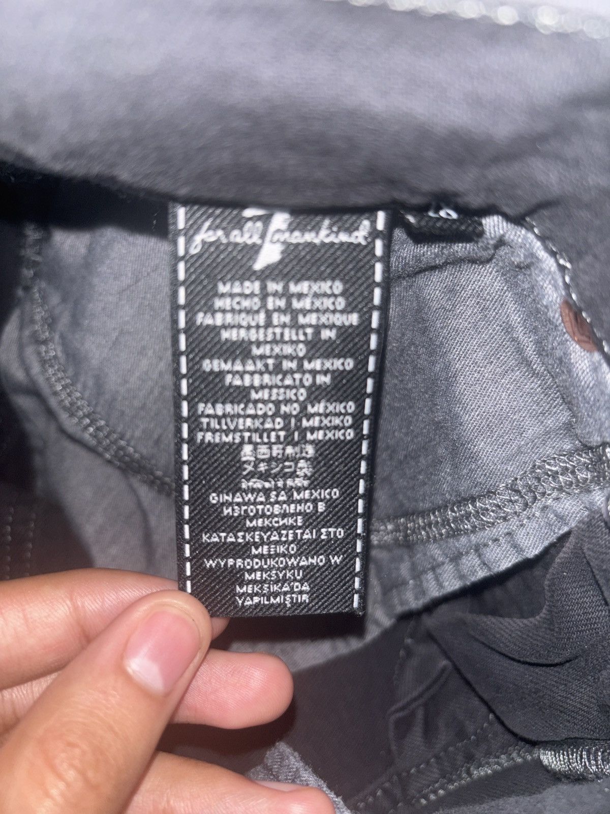 7 For All Mankind 7 For All Mankind Slim Grey Denim Size US 29 - 6 Thumbnail