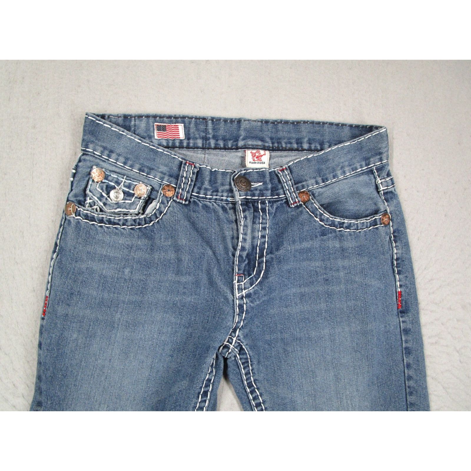 True Religion True Religion Jeans Mens 32 Blue Billy Super T Bootcut Denim 5-Pocket USA Made Size US 32 / EU 48 - 2 Thumbnail