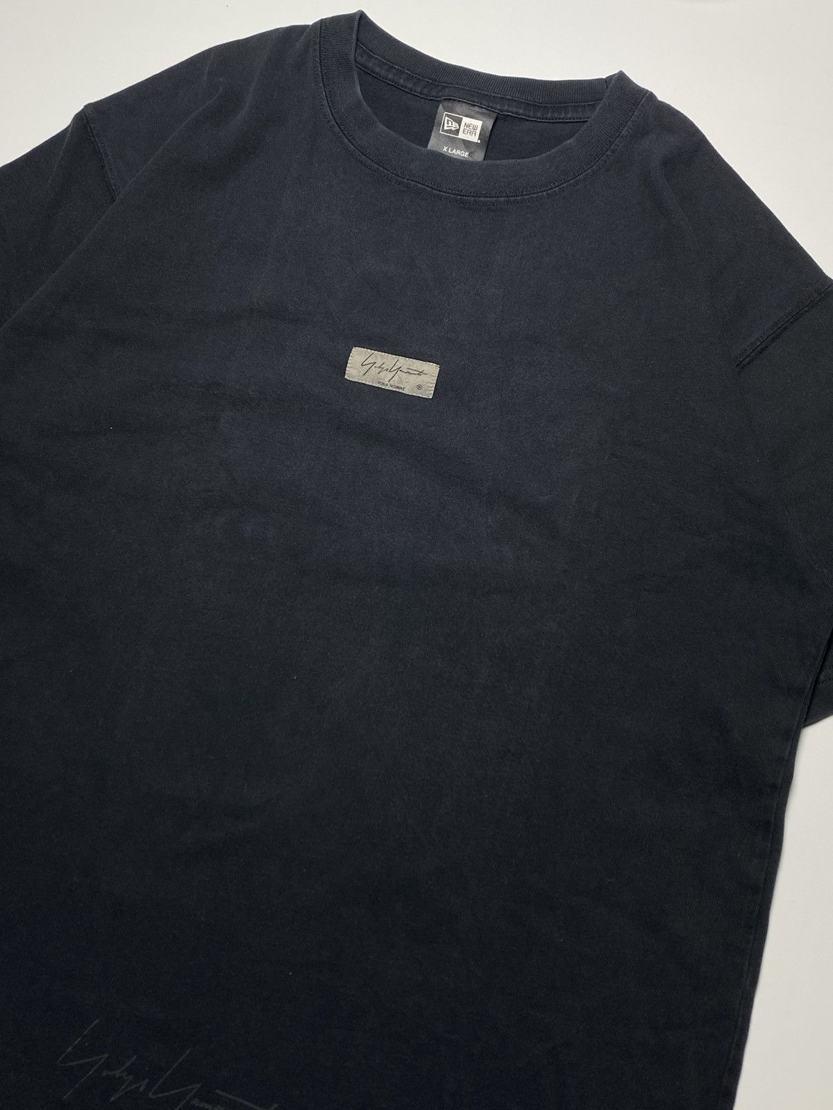 Yohji Yamamoto Yohji Yamamoto x New Era - Center Logo T-Shirt Size US XL / EU 56 / 4 - 8 Thumbnail