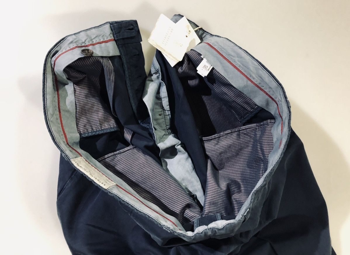 Brunello Cucinelli Brunello Cucinelli 🇮🇹 navy btn fly enzyme wash pants 42 new Size US 42 / EU 58 - 8 Thumbnail