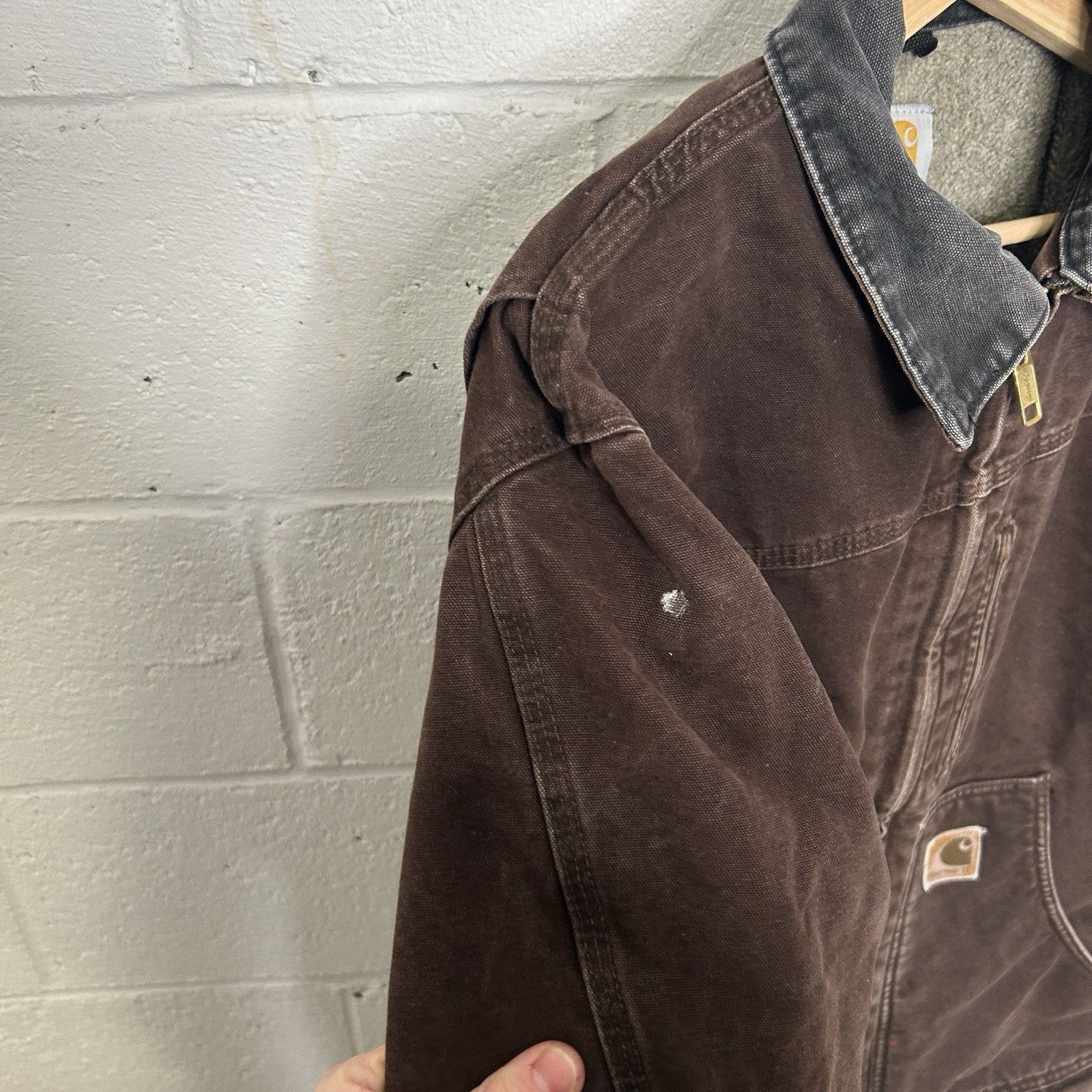 Carhartt Vintage Carhartt Sherpa-Lined Ridge Jacket “Dark Brown” C61 Size US M / EU 48-50 / 2 - 7 Thumbnail