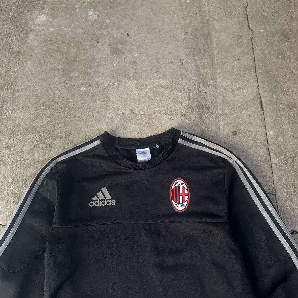 Adidas Vintage AC MILAN Training L/S Jersey Shirt Drill ACM Size US S / EU 44-46 / 1 - 3 Thumbnail