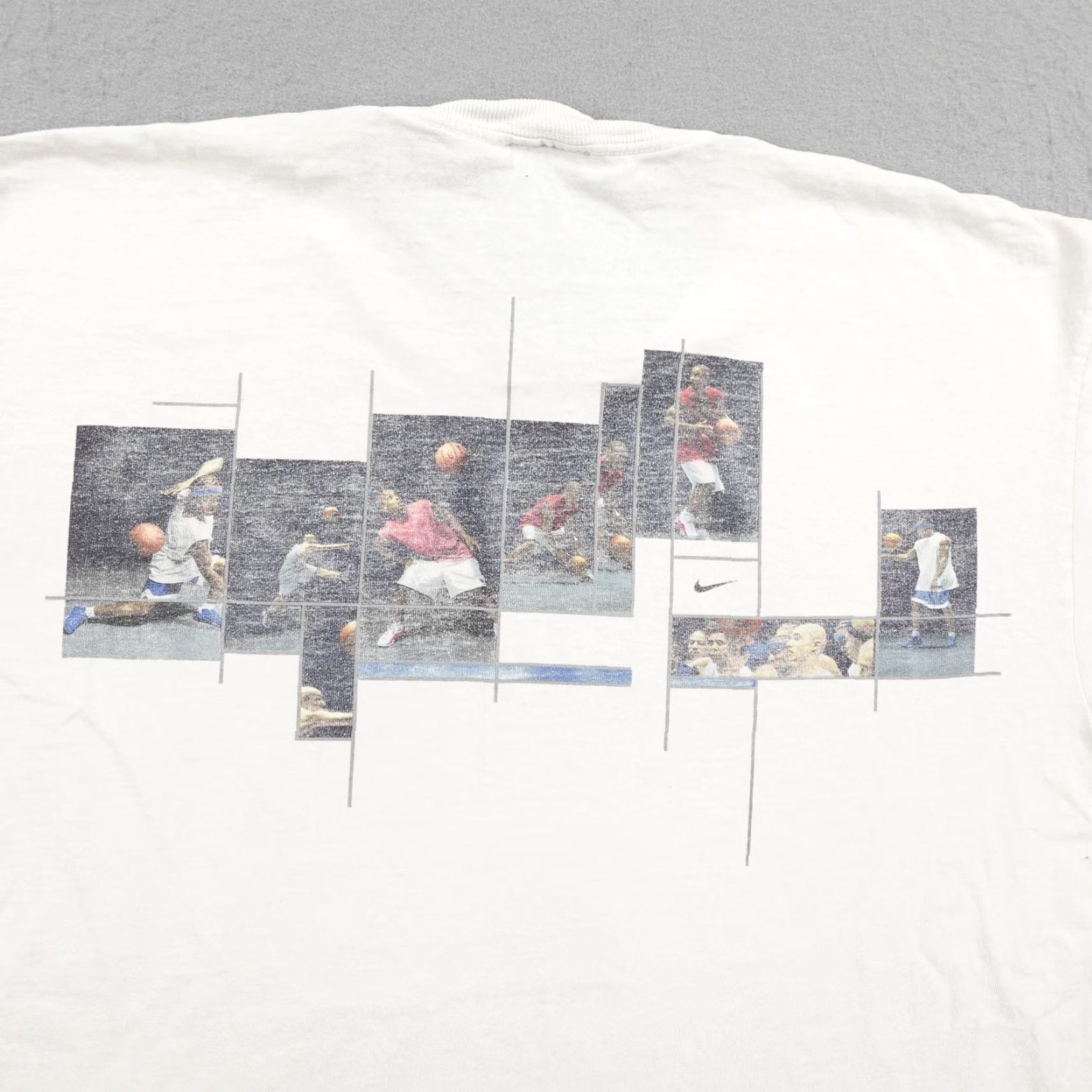Nike VINTAGE Nike Shirt Large White Graphic Freestyle Basketball Short Sleeve Mens Y2K Size US L / EU 52-54 / 3 - 6 Thumbnail