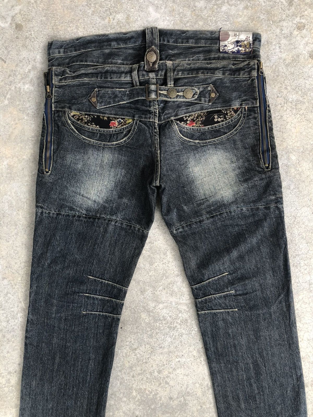 Japanese Brand Japanese Denim Lab Double Waist Distressed Denim Slim Size US 34 / EU 50 - 9 Thumbnail