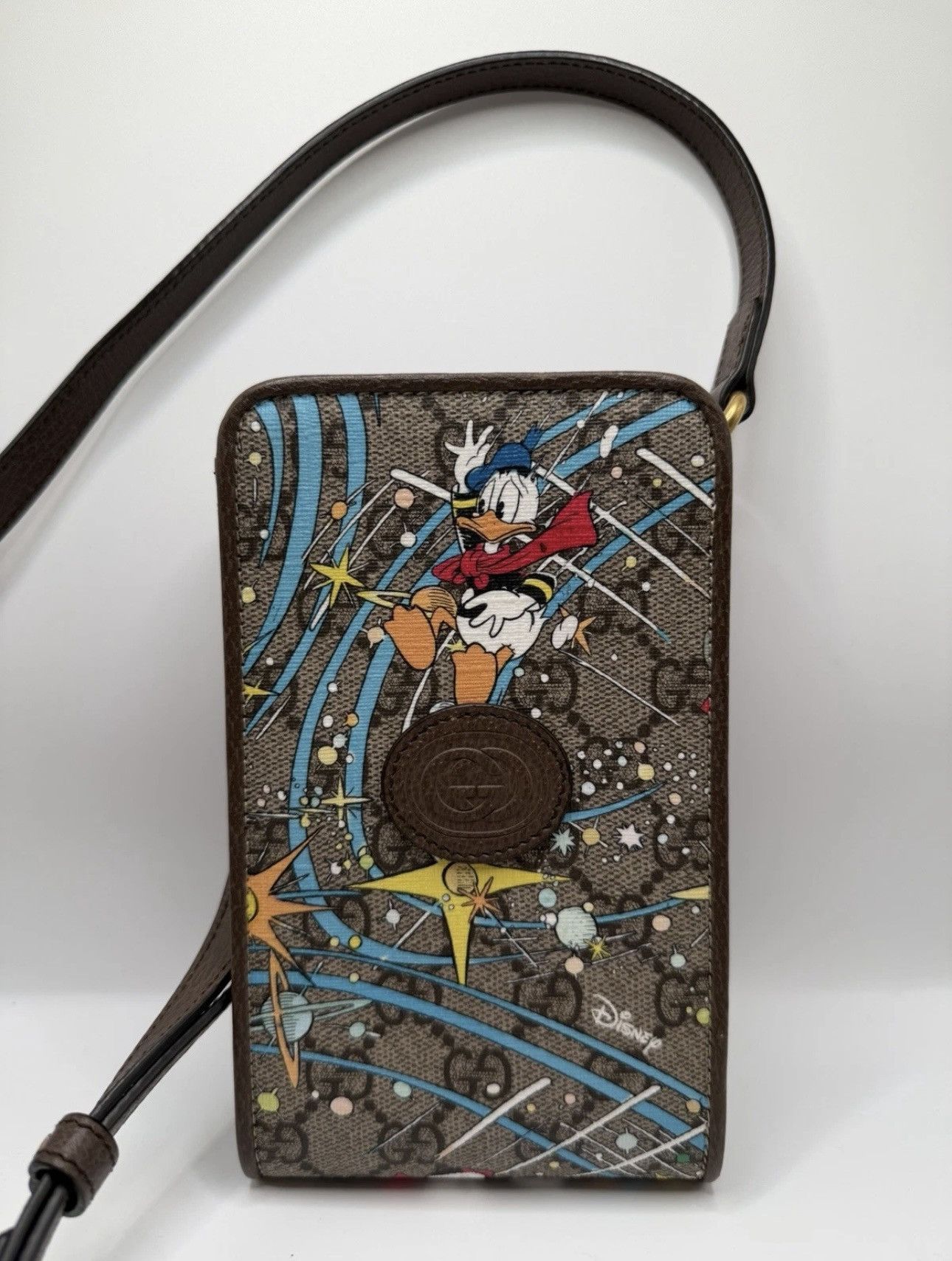 Disney × Gucci Gucci Disney Donald Duck Phone Case Crossbody Bag Size ONE SIZE - 1 Thumbnail