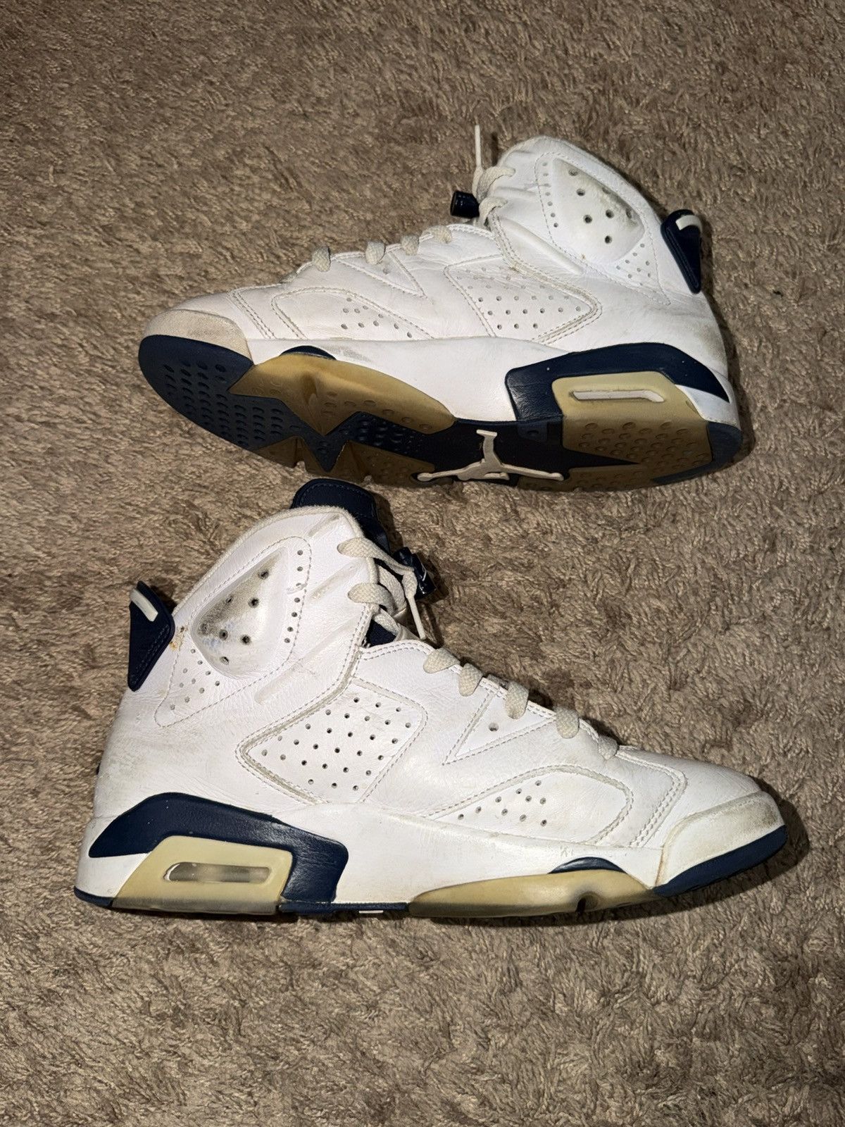 Jordan Brand Air Jordan 6 Retro ‘Midnight Navy’ 2022 Size US 8.5 / EU 41-42 - 4 Thumbnail