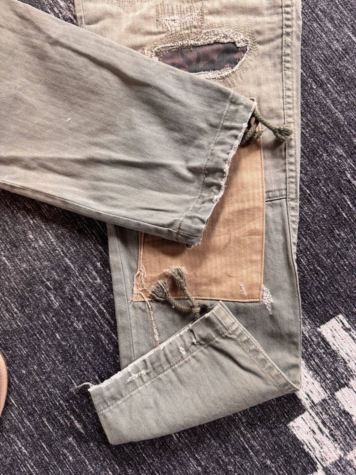 Denim & Supply Ralph Lauren Denim & Supply Ralph Lauren Distressed Patch Cargo Pants Size US 29 - 11 Thumbnail