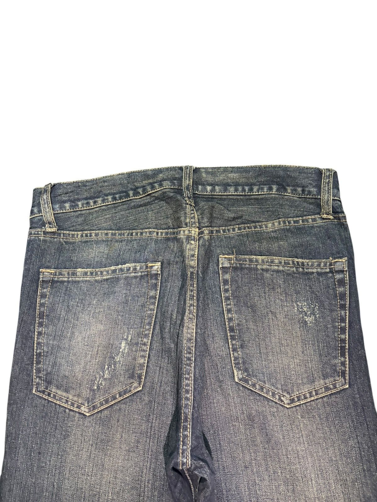 PPFM Vintage Japanese Ppfm Mud Wash Distress Flare Jeans Size US 30 / EU 46 - 4 Thumbnail
