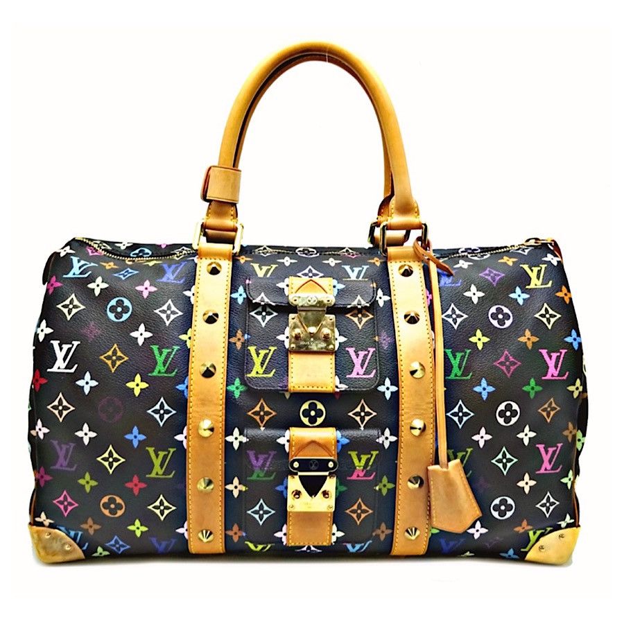 Louis Vuitton Authentic Vuitton Multicolore Noir Keepall 45 Size ONE SIZE - 1 Thumbnail