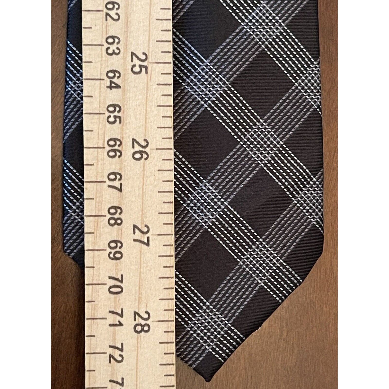 Merona Merona Black 100% Silk Men’s Neck Tie Made In China Size ONE SIZE - 5 Thumbnail
