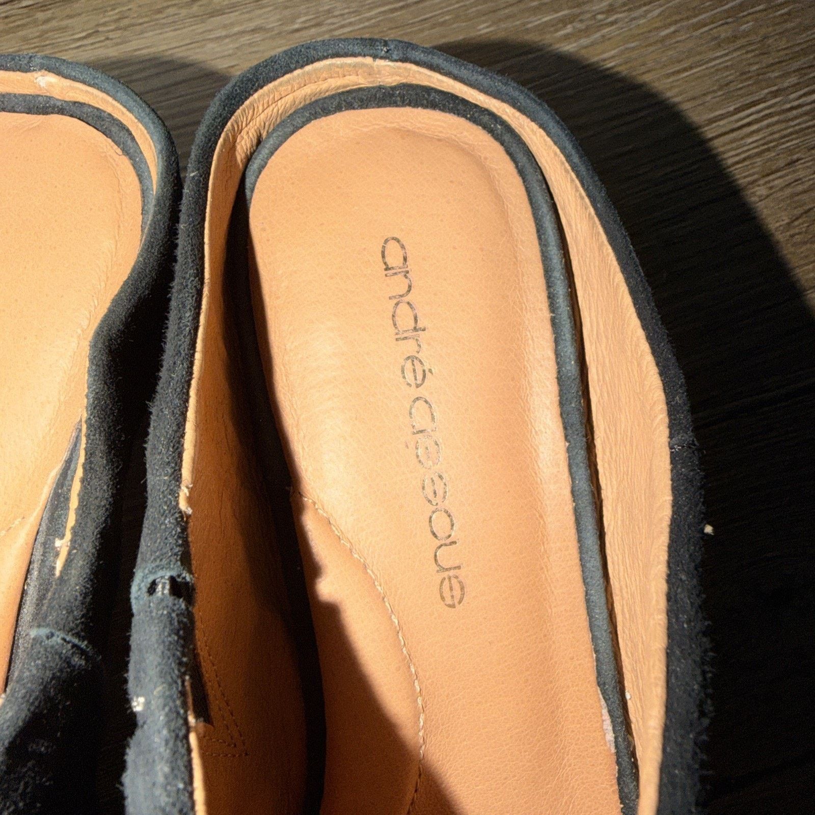 The Unbranded Brand Andre Assous Women's Black Slip On Heel Shoes Size 8 Size US 8 / IT 38 - 3 Thumbnail