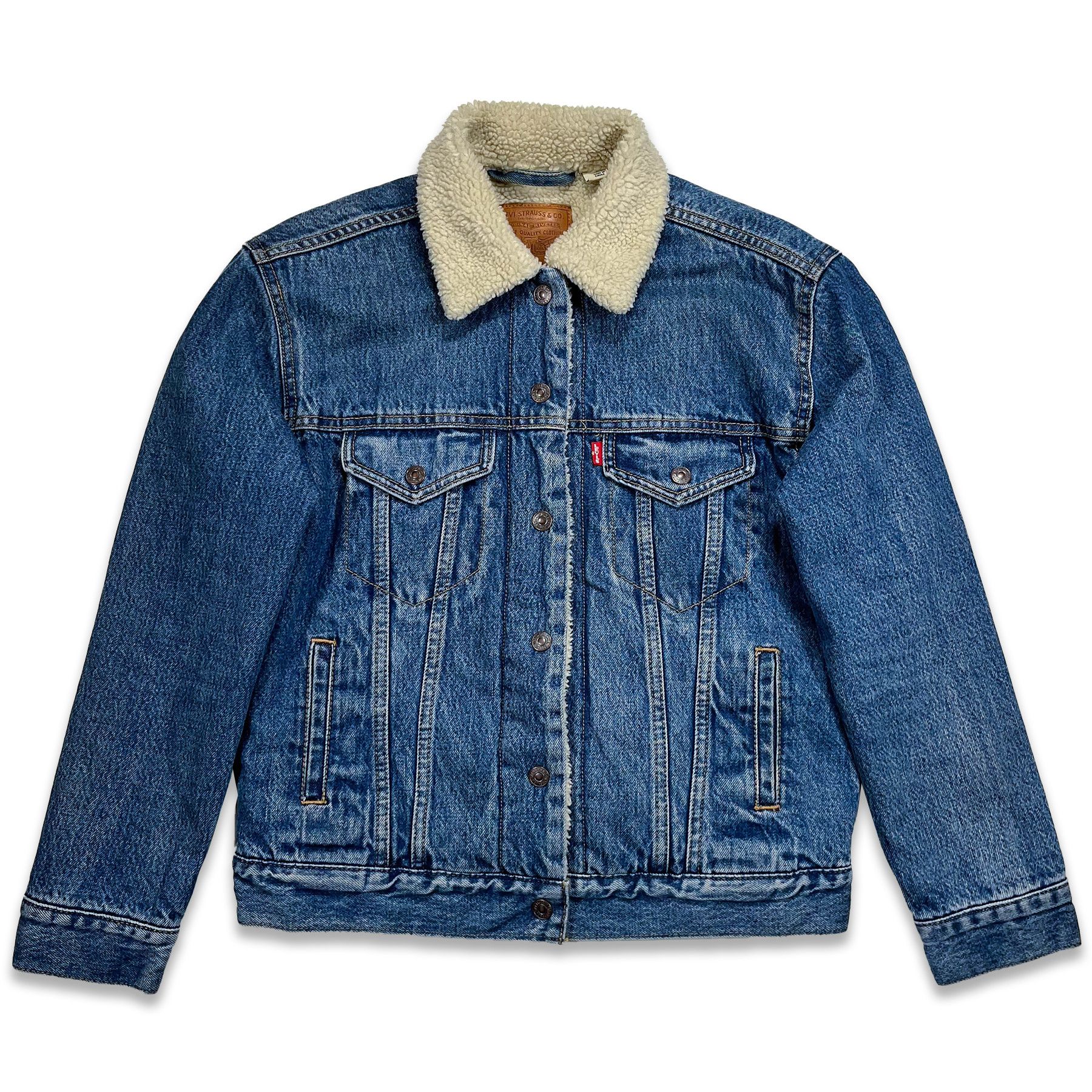 Levi's Levi´s classic denim jacket with fur inside • XS size Size XS / US 0-2 / IT 36-38 - 2 Thumbnail