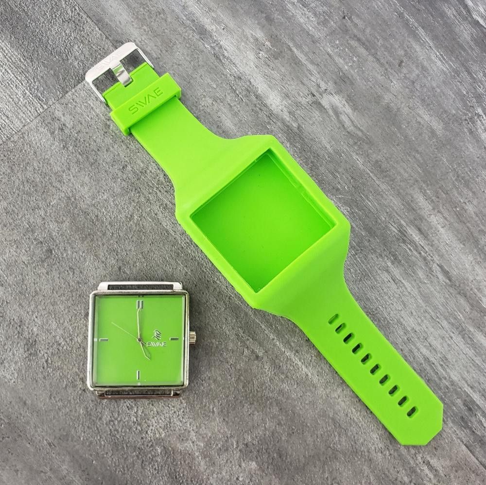 Designer Green SWAE Interchangeable Silicone Watch Size ONE SIZE - 3 Thumbnail