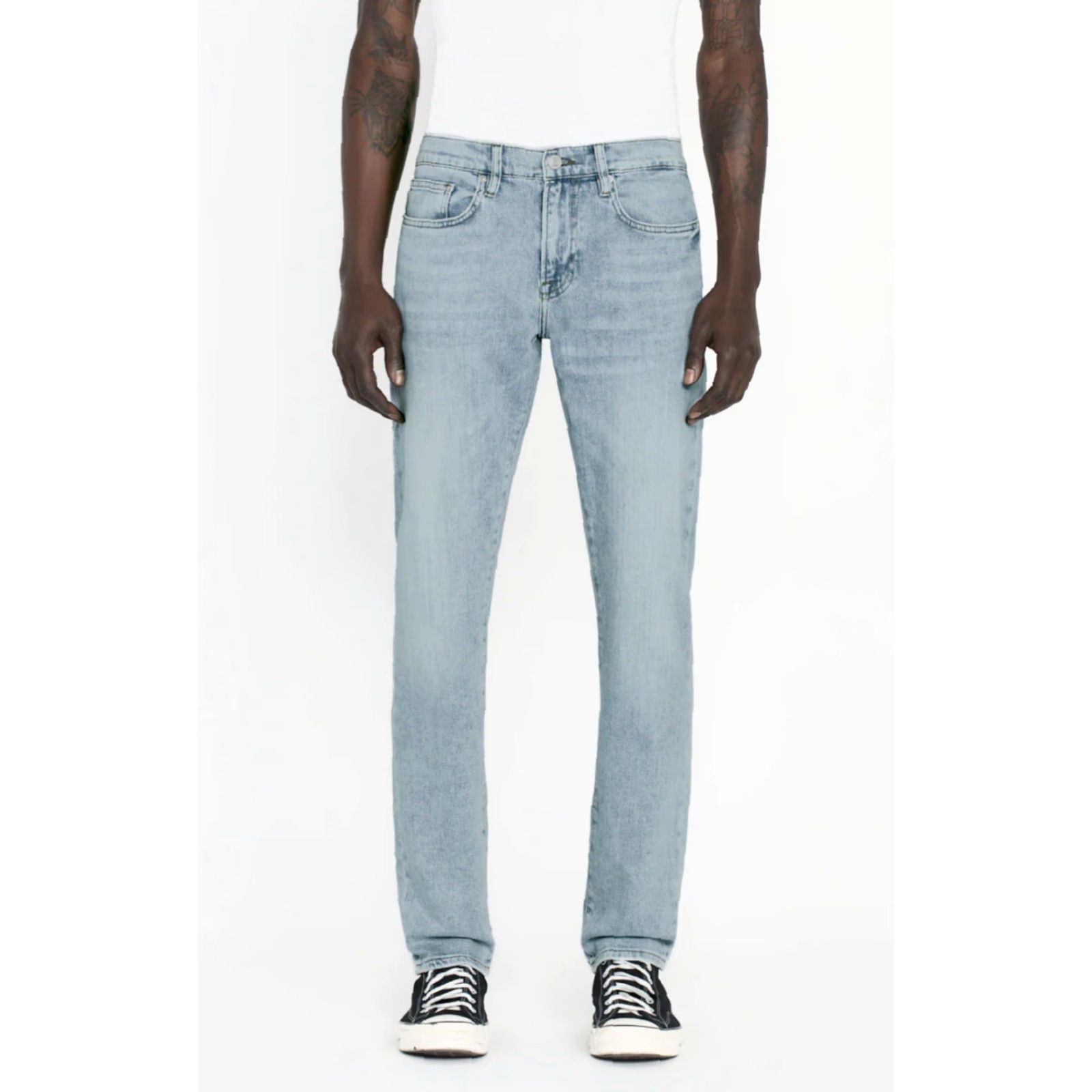 Frame VINTAGE FRAME L’Homme Slim Finn Signature Straight Leg Jeans Men 31 Blue Denim Slimming 33in Inseam Mens Size US 31 - 2 Thumbnail