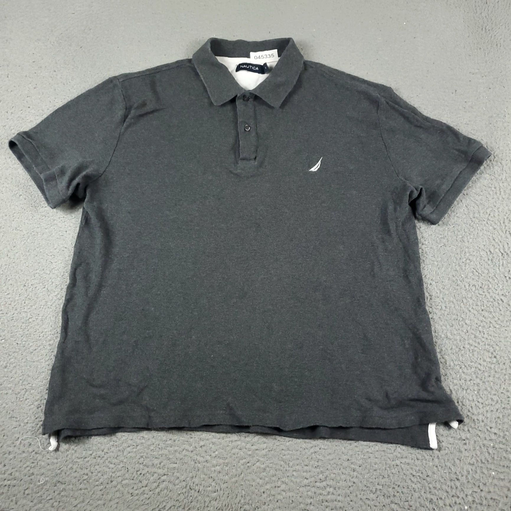 Nautica Nautica Polo Shirt Casual Gray Short Sleeve Adult Large Mens Size US L / EU 52-54 / 3 - 2 Thumbnail