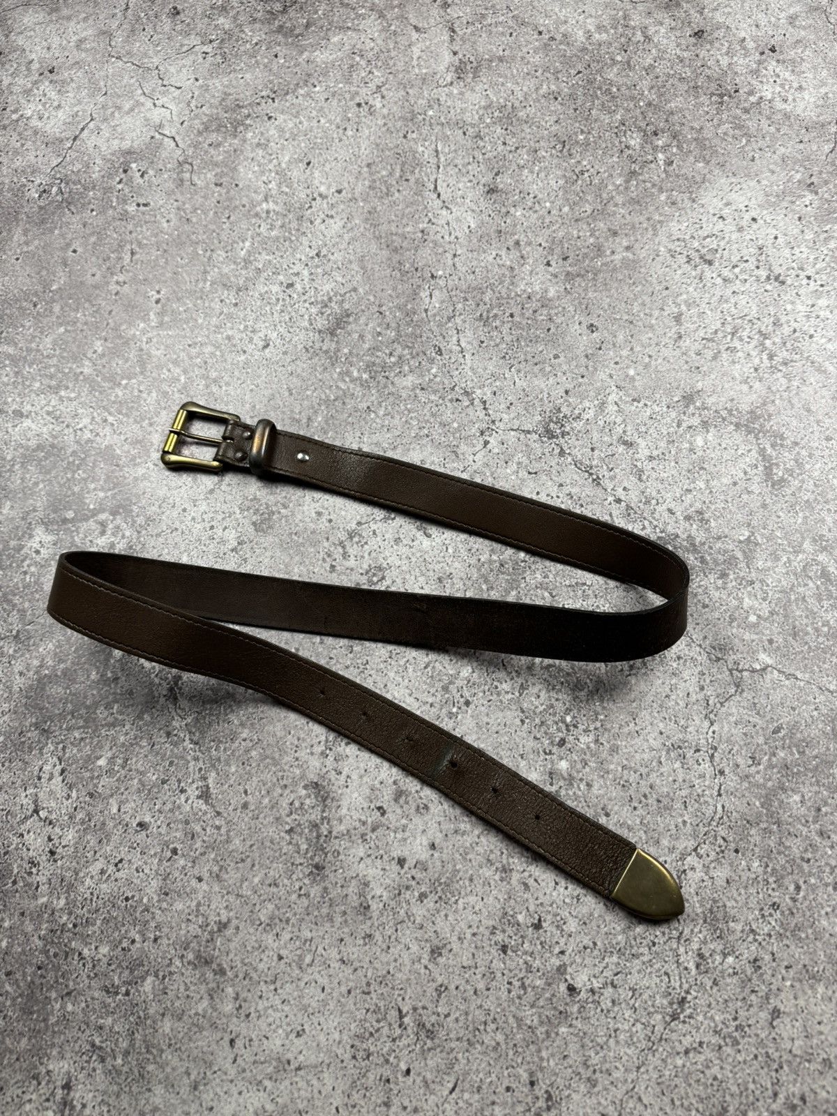 Japanese Brand 00’s NUMBER NINE STYLE WESTERN LEATHER RARE Y2K BELT VINTAGE Size ONE SIZE - 9 Thumbnail
