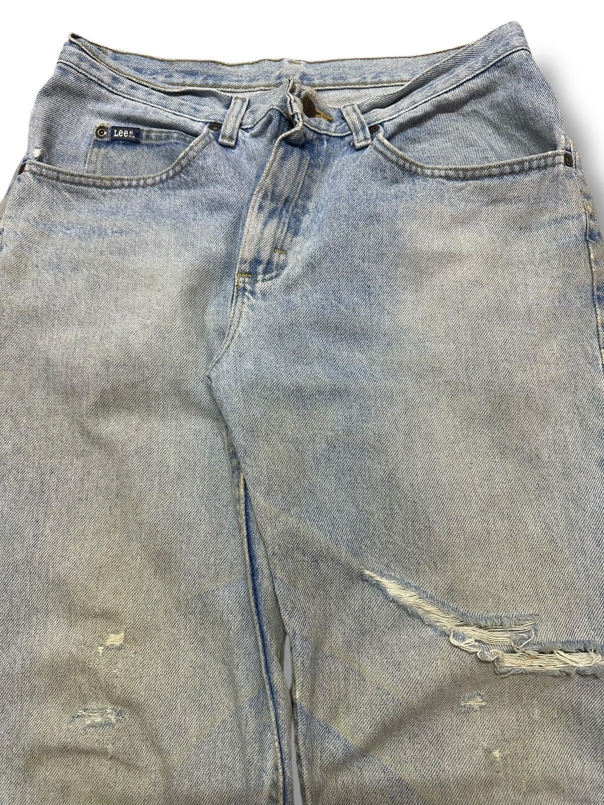 Lee Lee Distressed Jeans With Baggy Loose Style With Faded Wash Size US 30 / EU 46 - 4 Thumbnail