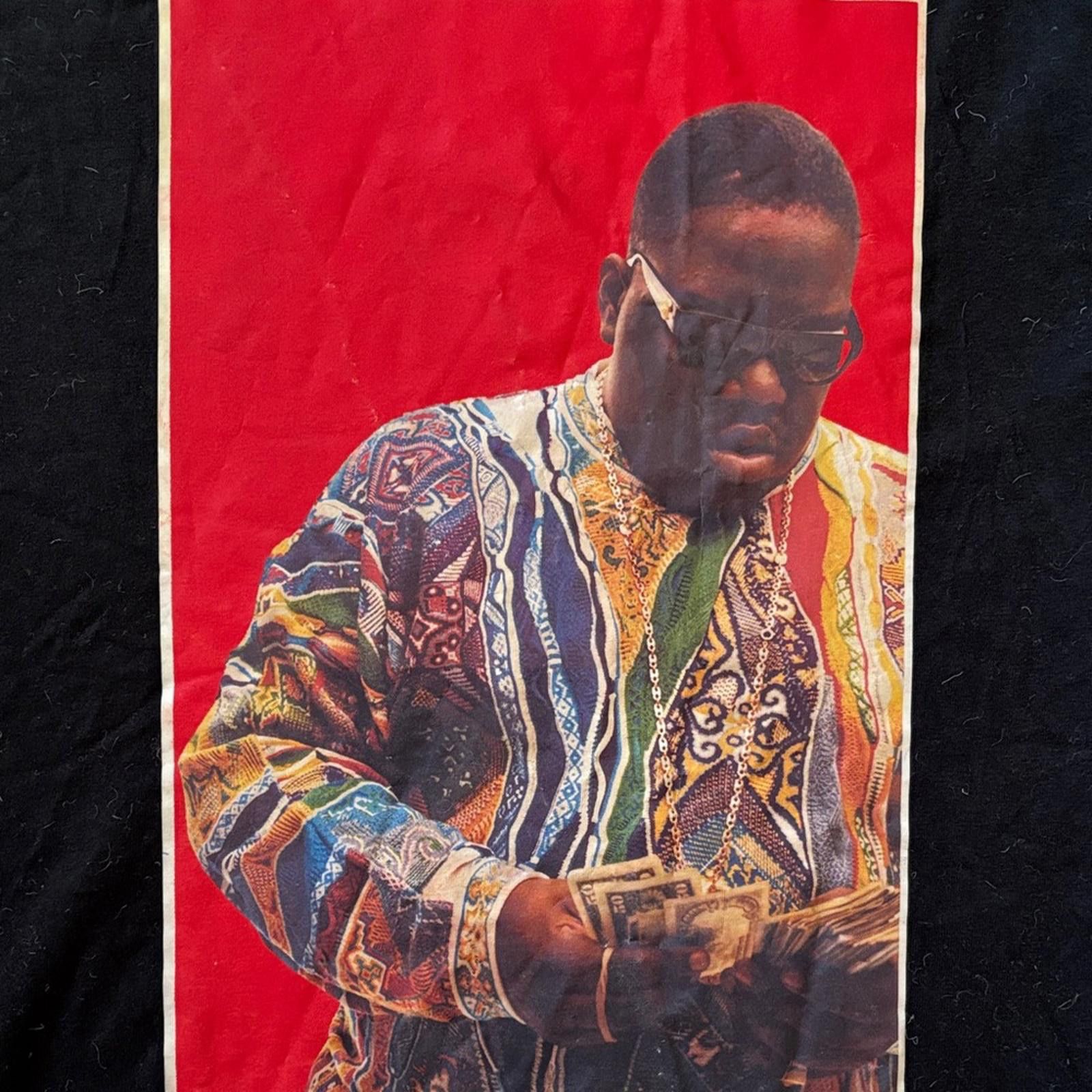 Designer Notorious BIG Biggie Smalls Rare Vintage 90sBlack T-Shirt Size US M / EU 48-50 / 2 - 5 Thumbnail