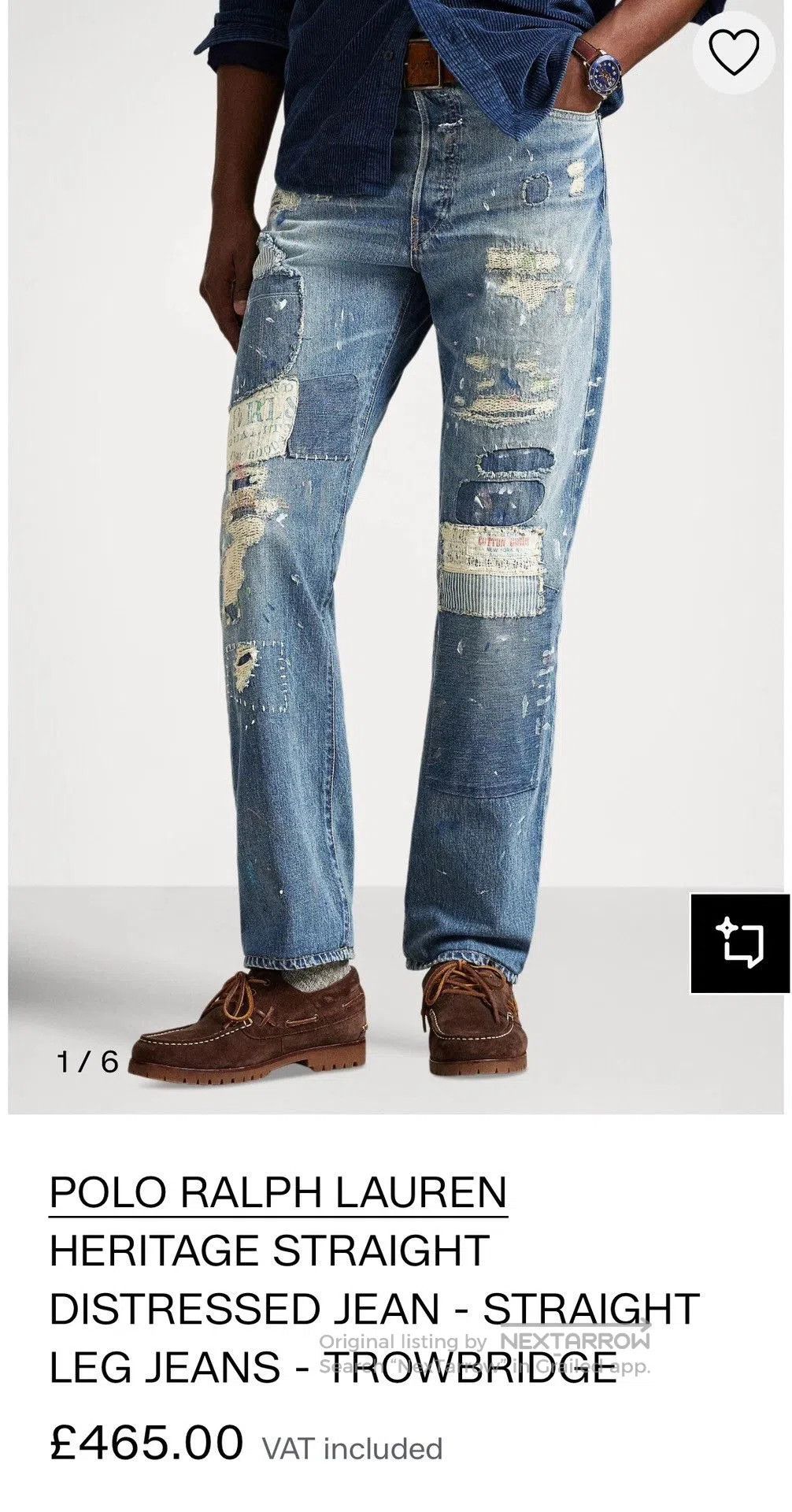 Polo Ralph Lauren Polo Ralph Lauren Heritage Straight Jean. Size US 32 / EU 48 - 5 Thumbnail