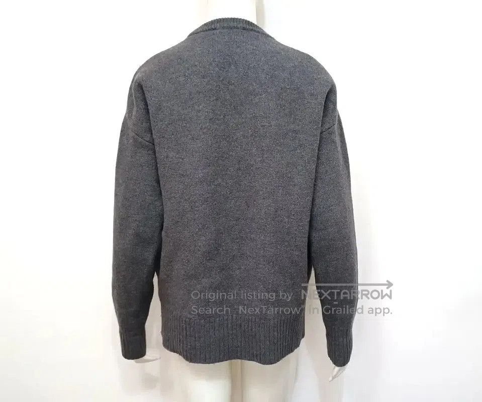 AMI AMI Grey Women's Sweater with Heart Logo . Size S / US 4 / IT 40 - 2 Thumbnail