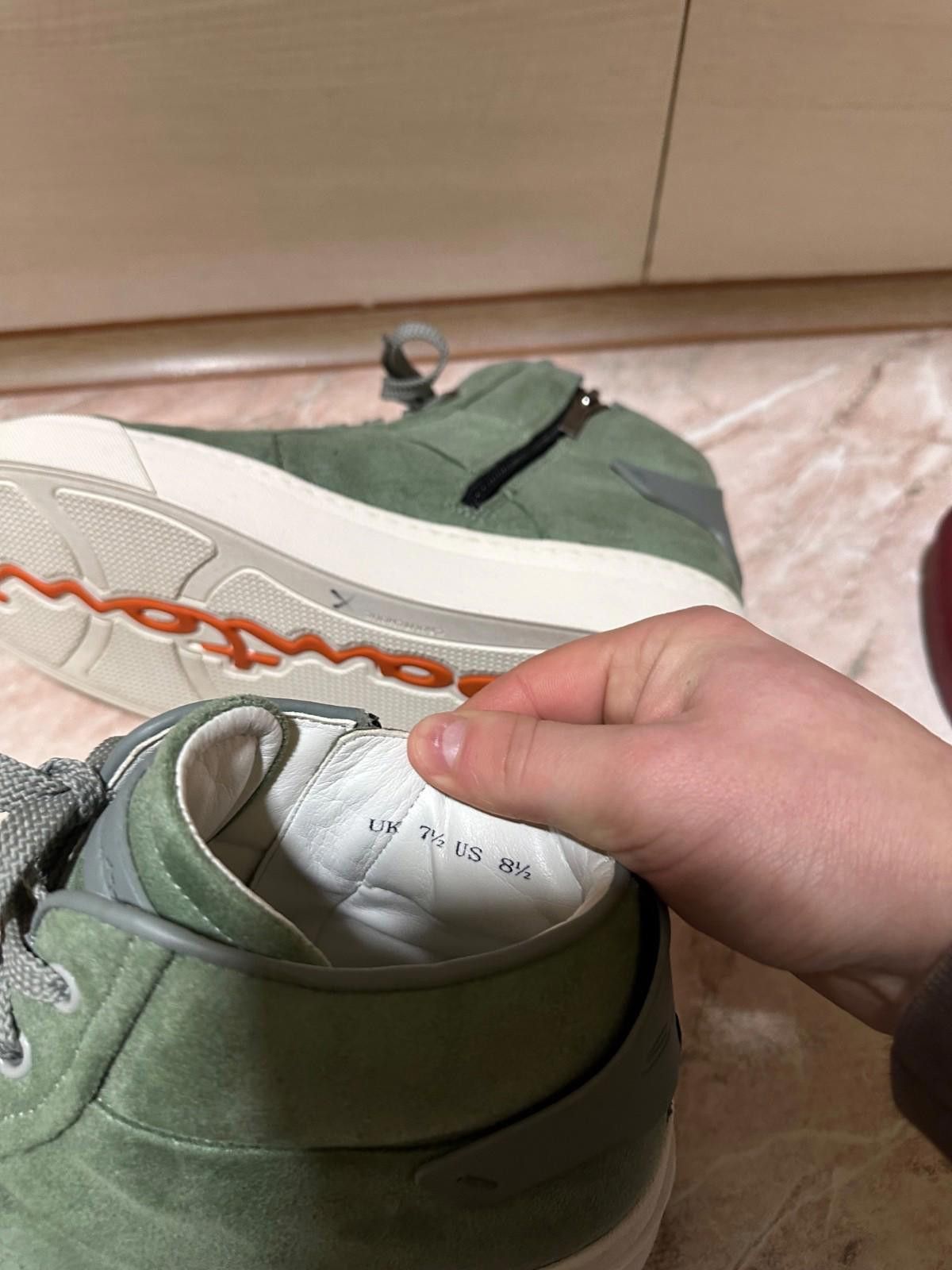 Santoni Santoni High Top Light Green Suede Trainer US8.5 UK 7.5 Size US 7.5 / EU 40-41 - 8 Thumbnail